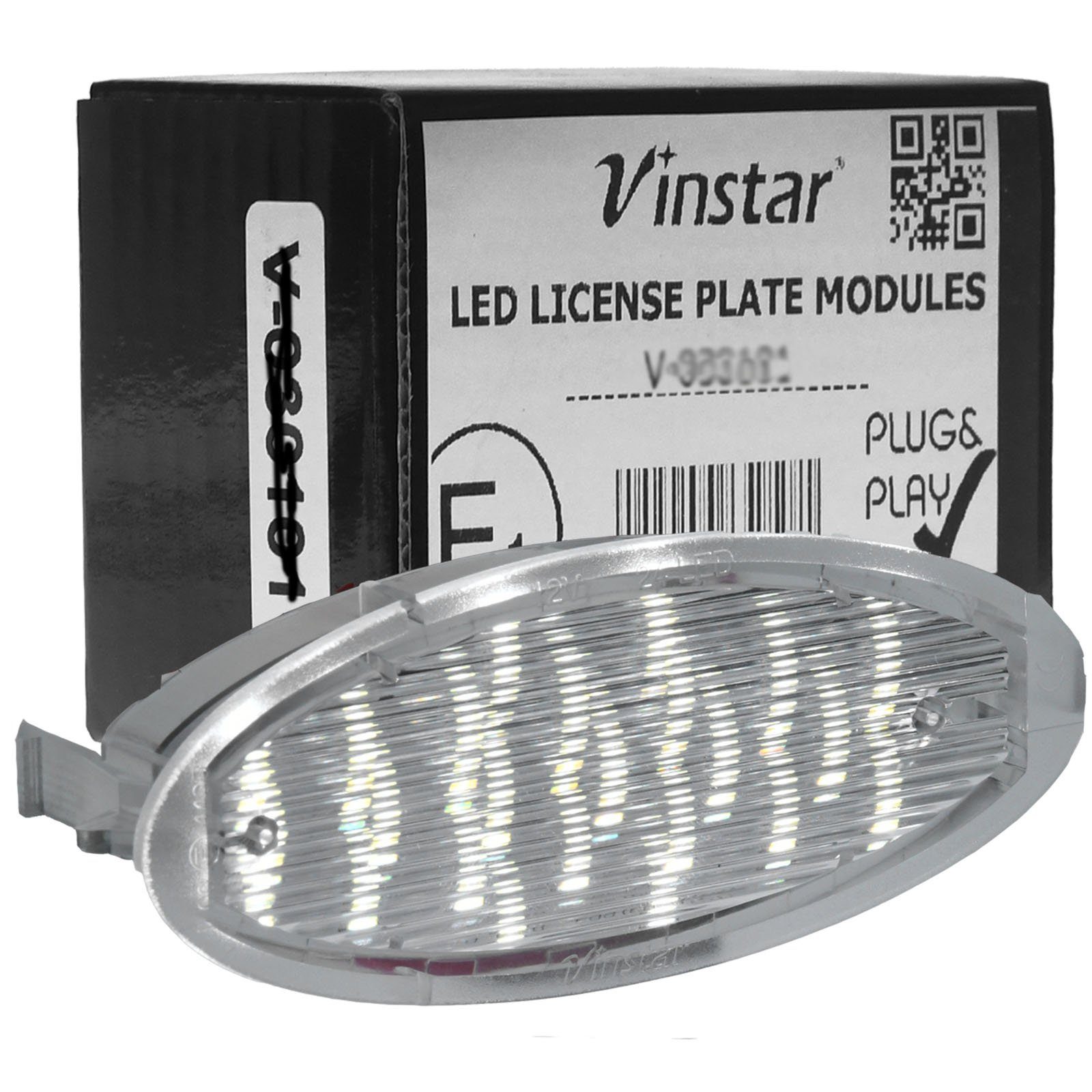 Vinstar KFZ-Ersatzleuchte LED Kennzeichenbeleuchtung E-geprüft für OPEL, OPEL Agila A Astra F G Corsa B Vectra B