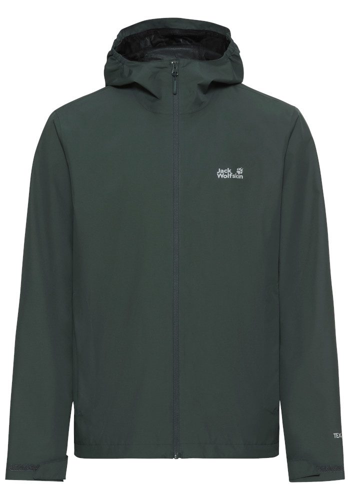 Jack Wolfskin Regenjacke OUTROVERT 2L JKT M wasserdicht, atmungsaktiv, Übergangsjacke