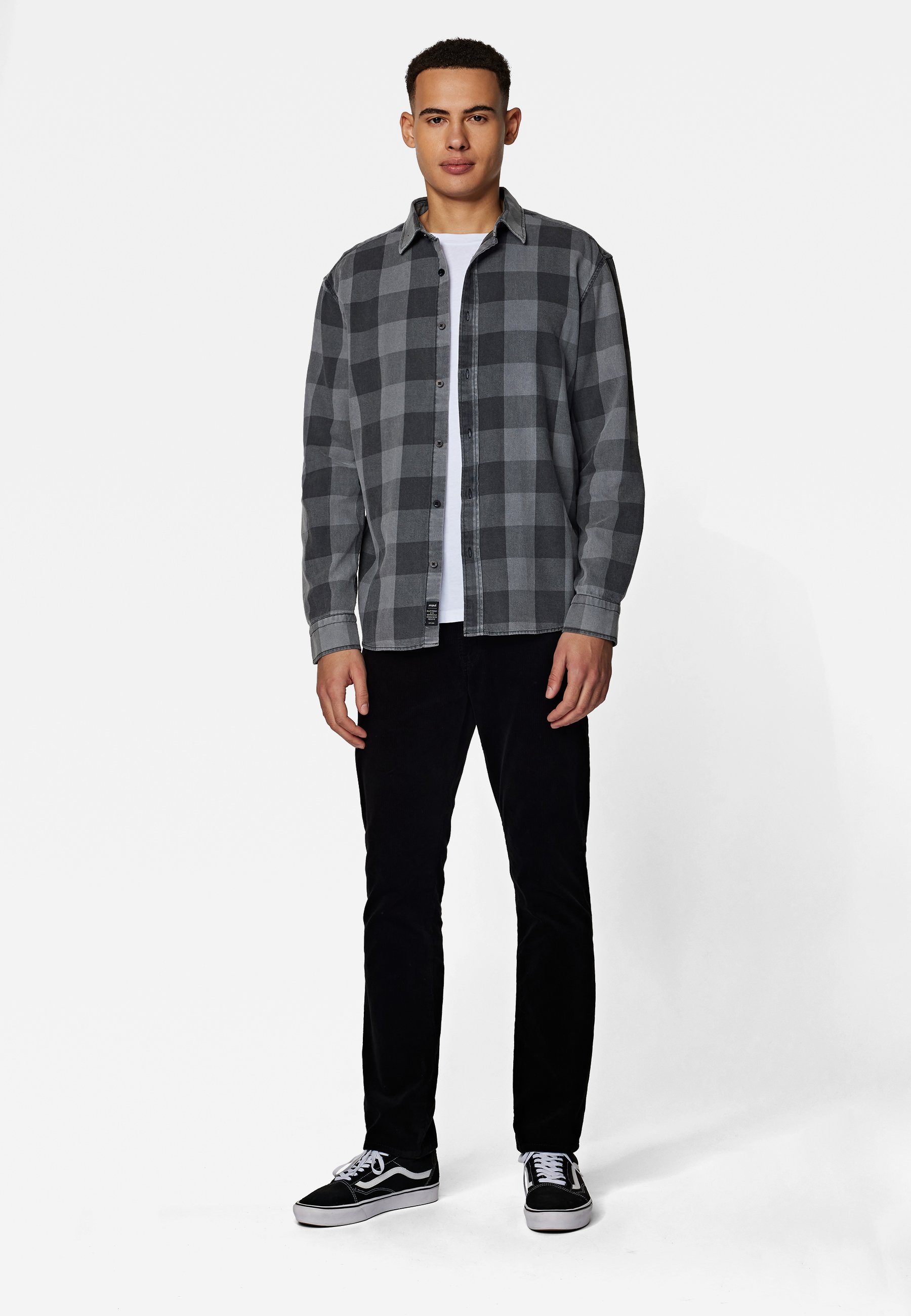 Größe L ist Mavi Das die Model CHECK Karohemd und cm groß 190 Karohemd, SHIRT trägt