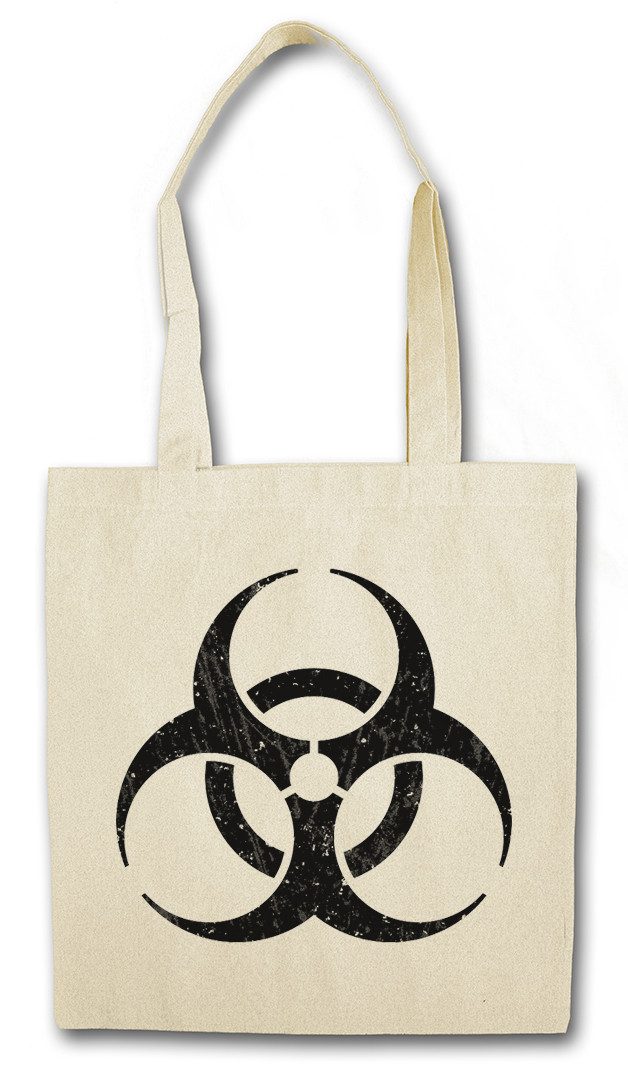 Beuteltasche Biohazard Vintage Symbol Stofftasche Big Contamination Bang Hardcore
