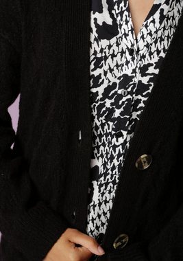 Aniston CASUAL Strickjacke mit trendigen Ajourstrickmustern