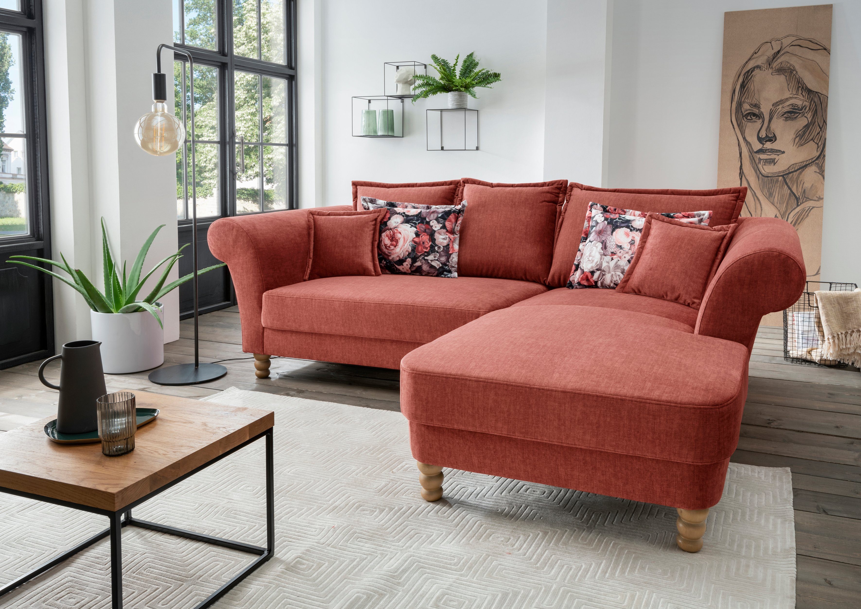Home affaire Ecksofa Tassilo Mega Polsterecke günstig online kaufen