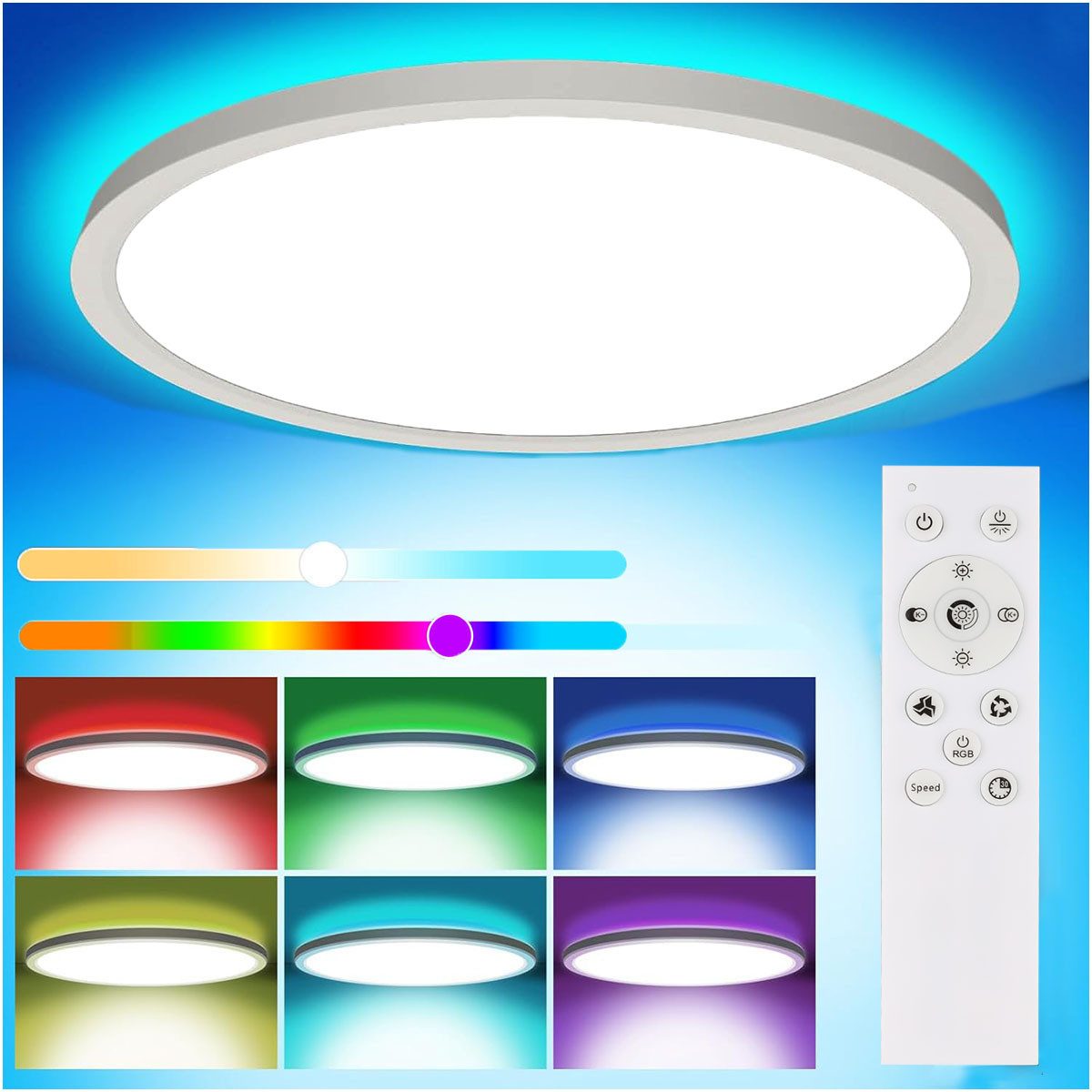 oyajia LED Deckenleuchte 30W Ultra Dünn günstig online kaufen