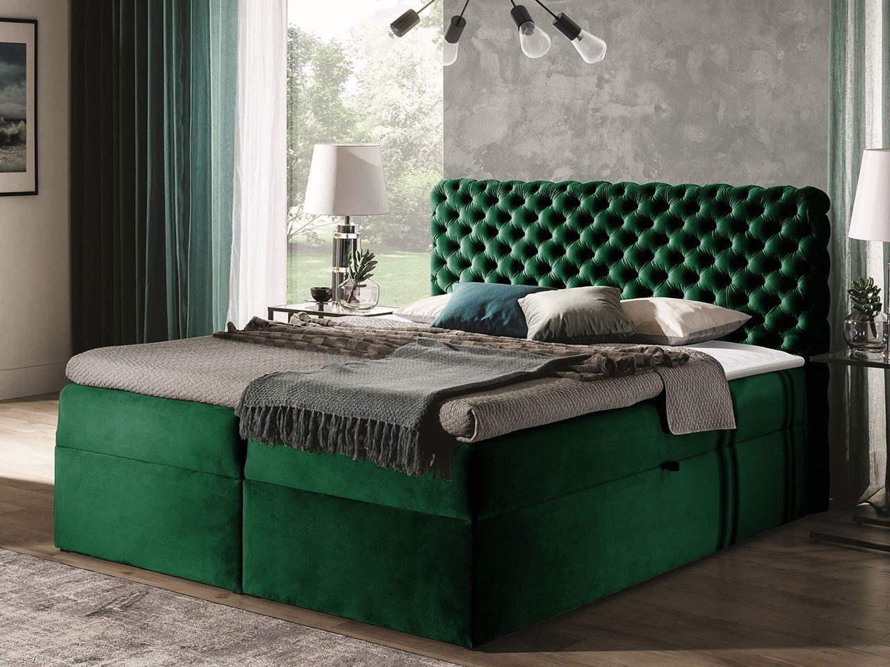 Erstaunlich Chesterfield Bett 140x200 Ebenbild