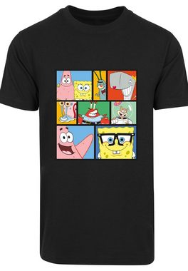 F4NT4STIC T-Shirt Spongebob Schwammkopf Collage Herren,Premium Merch,Regular-Fit,Basic,Bedruckt