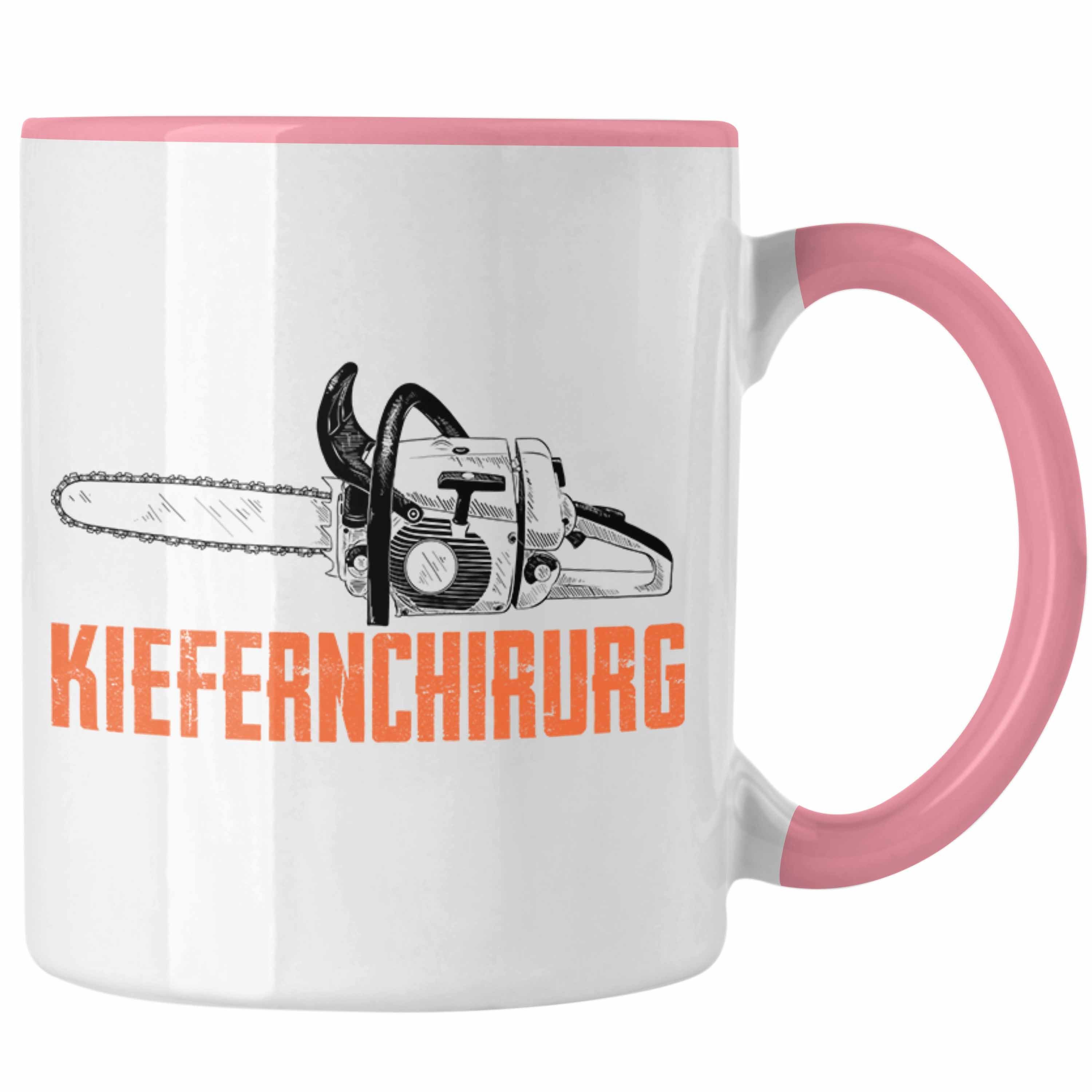 Rosa Tischler Spruch Tasse Lustige oder Forstwirt Trendation Waldarbeiter - für Geschenk Trendation Baumfäller Holzarbeiter Tasse Geschenkidee