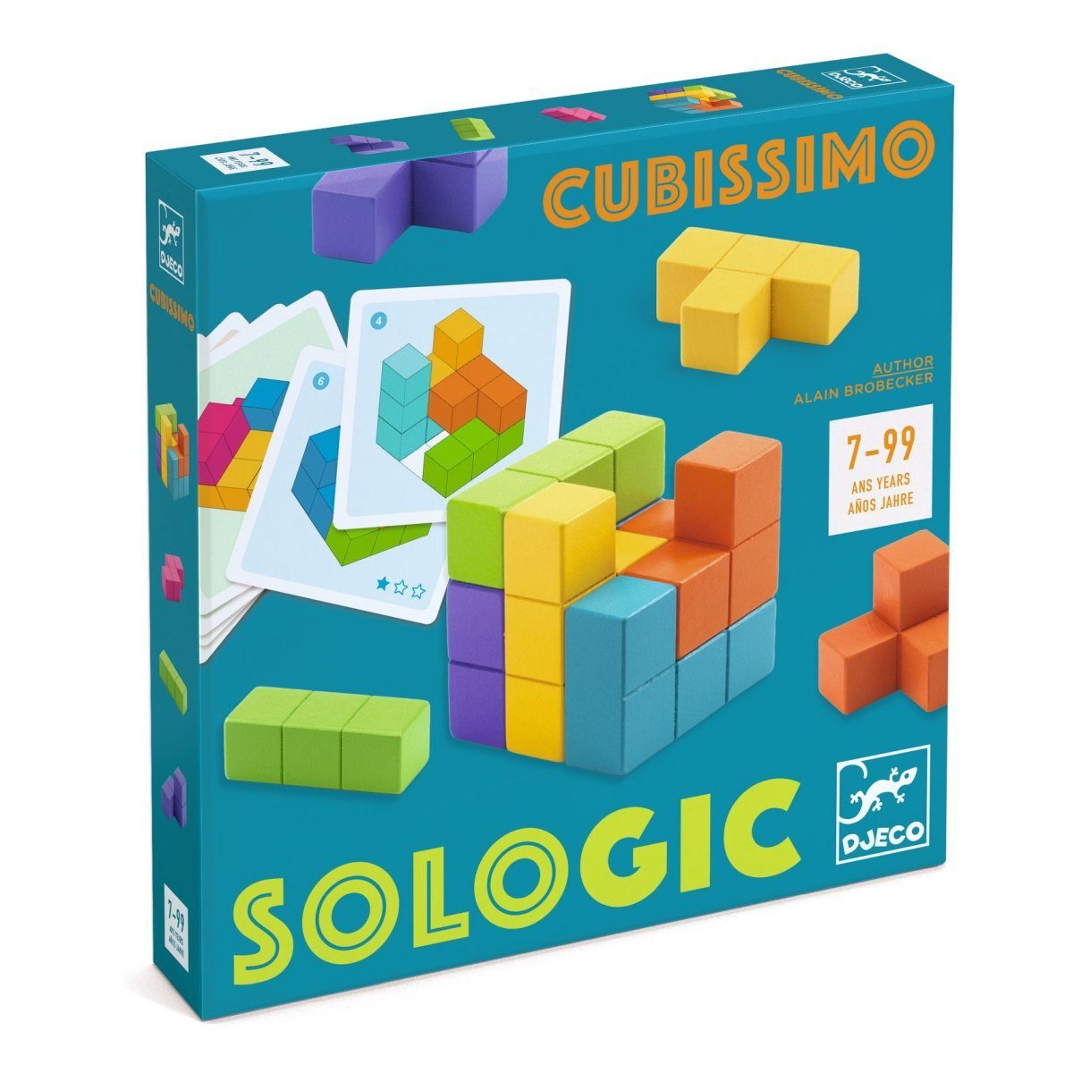 Denkspiel Gedulds- DJECO SOLOGIC Strategiespiel Spiel, Cubissimo und