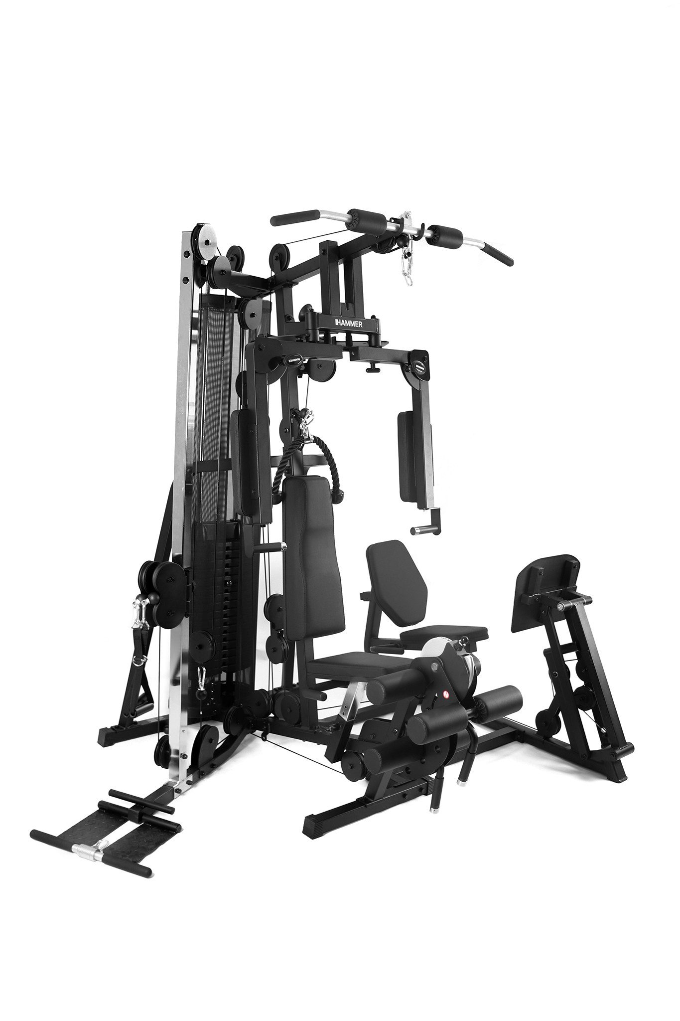 Finnlo by Hammer Kraftstation Autark 2500, 16 Gewichtsblöcke (Beinpresse, Butterflystange, Ruderfunktion und mehr), max. Benutzergewicht 120 kg, max. Trainingsgewicht 100 kg