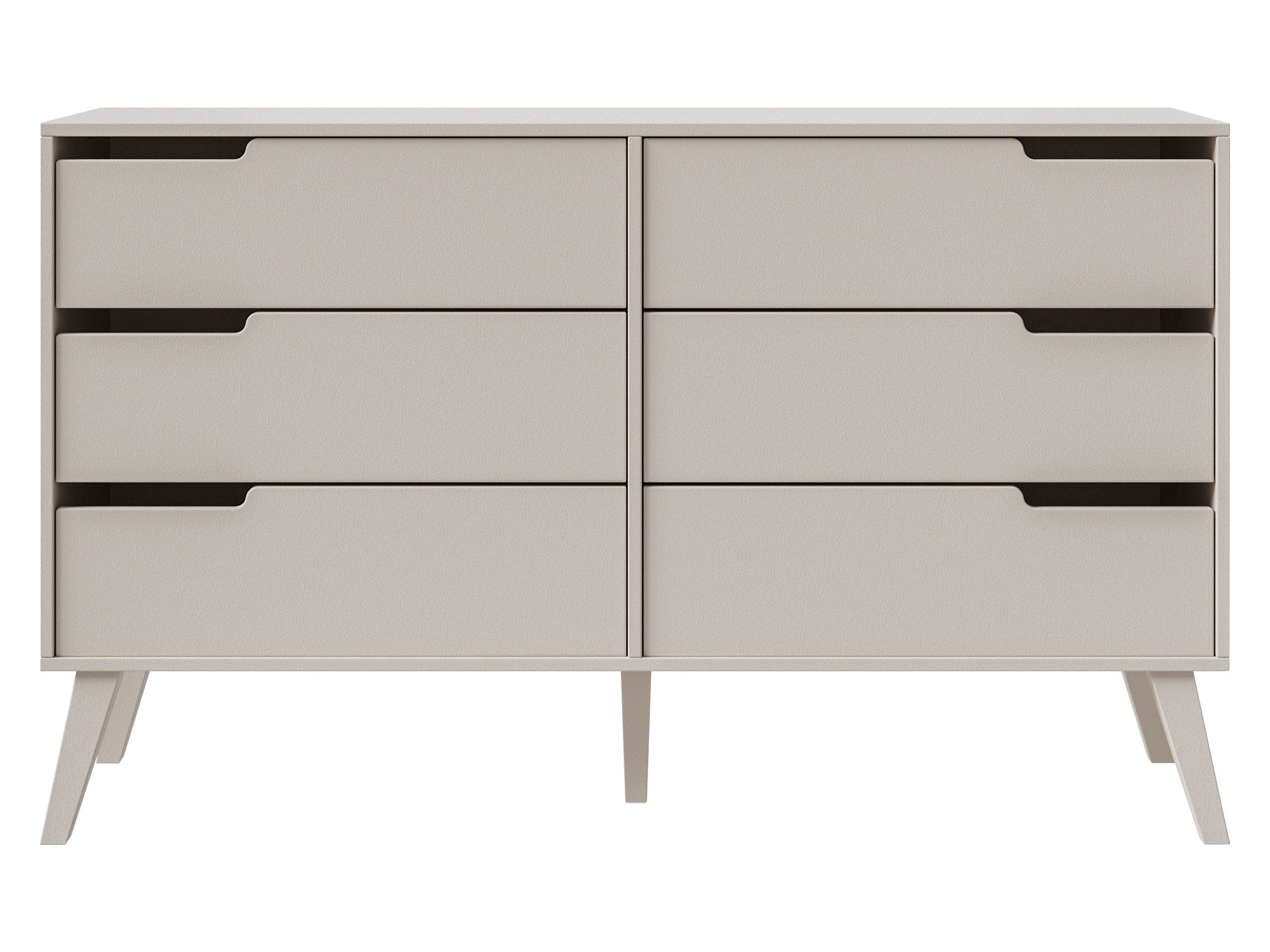 MIRJAN24 Kommode Nordelo 6S (mit sechs Schubleden), 137x40x80 cm