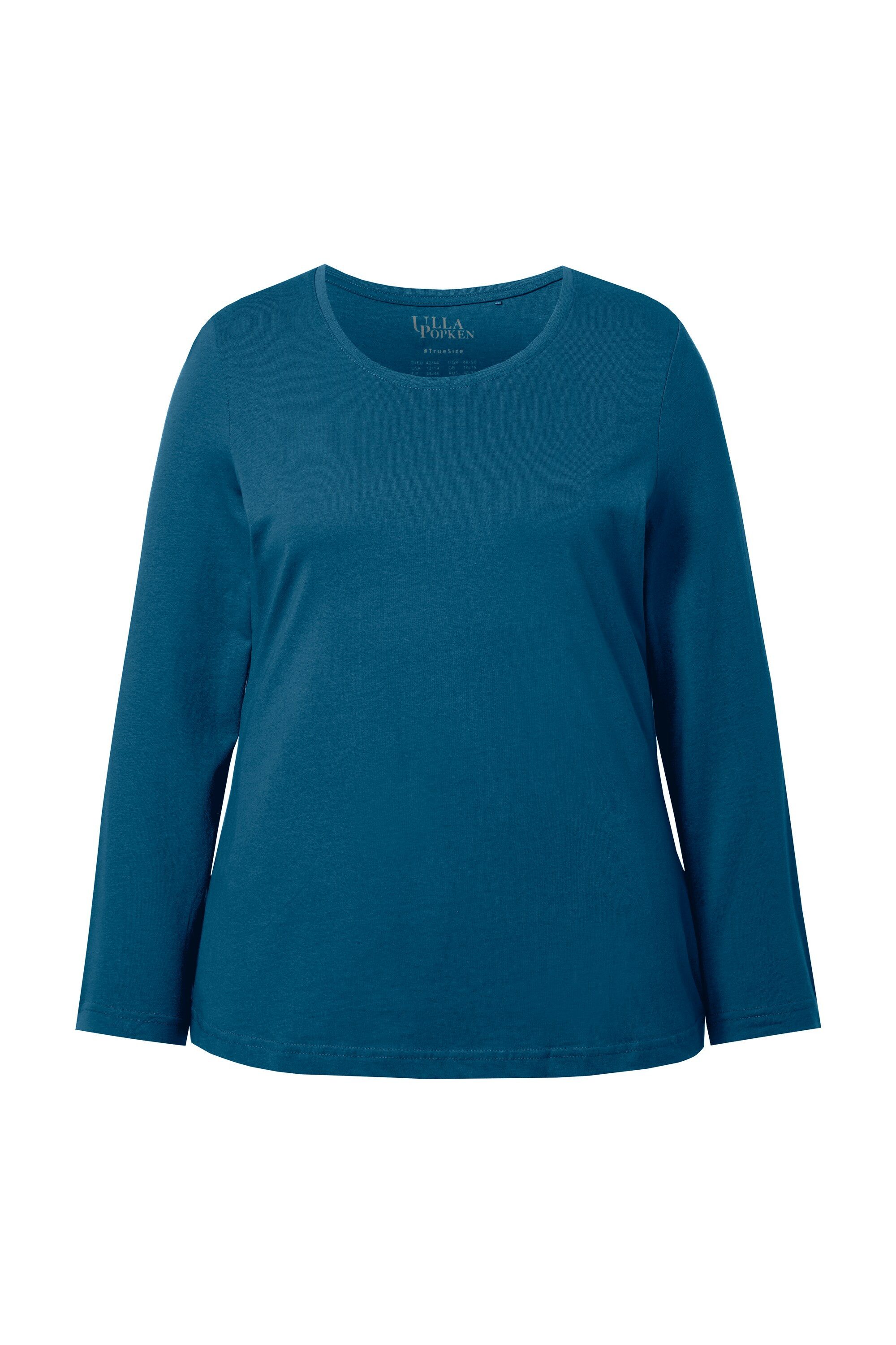 Ulla Popken T-Shirt bis 64 Oberteil Langarmshirt Basic Langarm günstig online kaufen