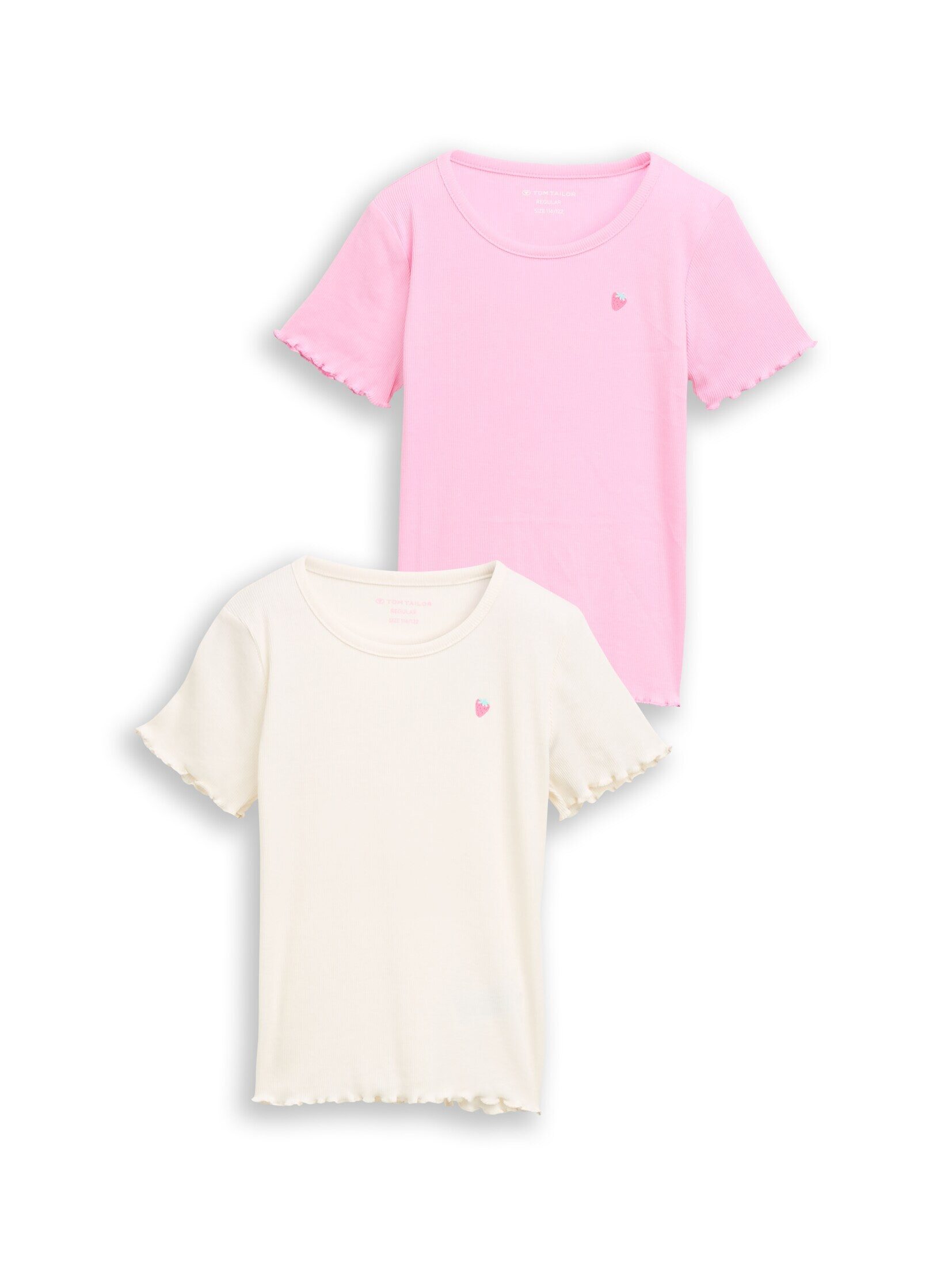 TOM TAILOR Langarmshirt T-Shirt (im 2er Pack) Ripp T-Shirt im 2er-Pack