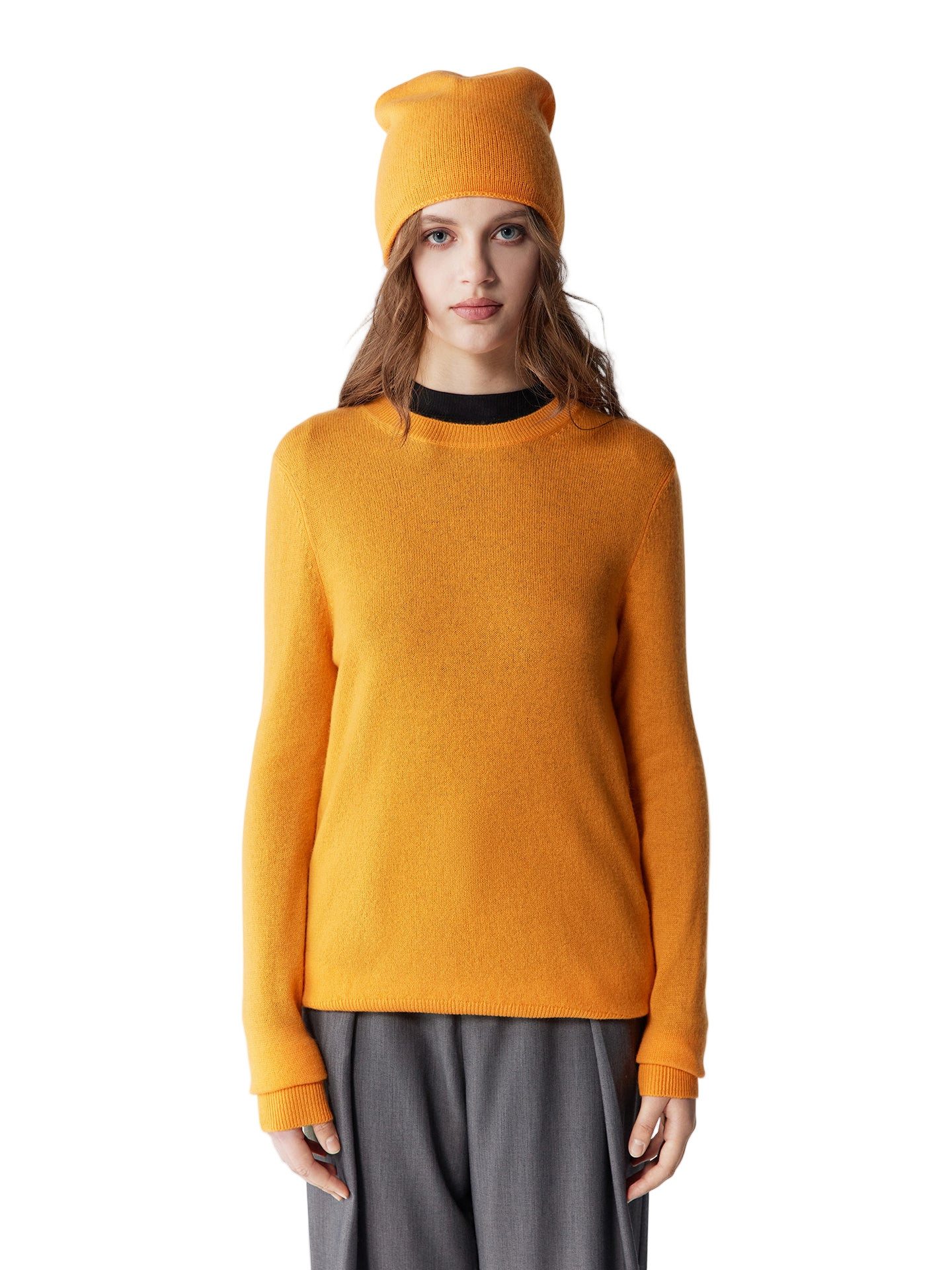 GOBI Cashmere Rundhalspullover 99€ Kaschmir-Set aus Pullover und Mütze