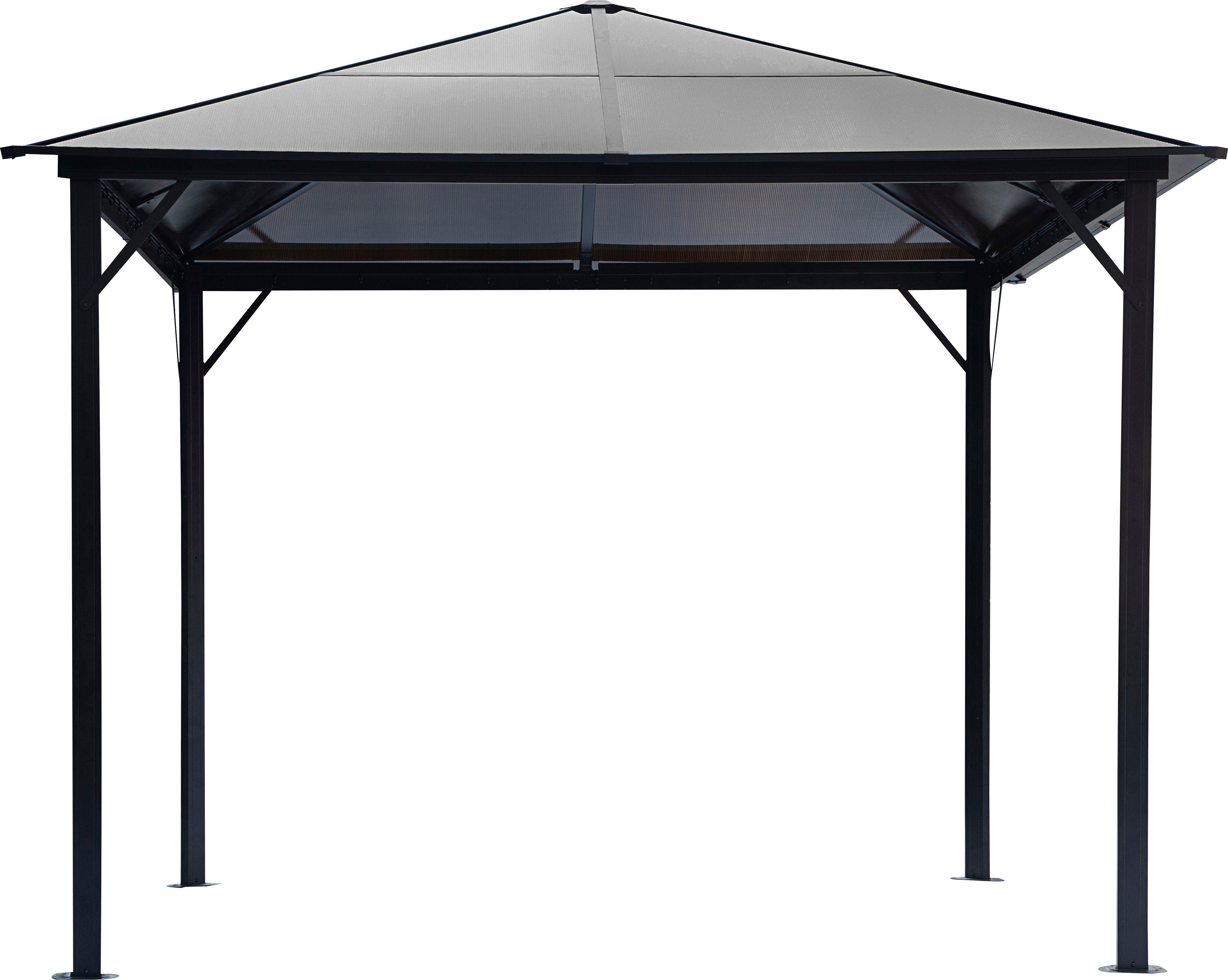 KONIFERA Pavillon Aruba 2.0, mit 4 Seitenteilen, BxT 300x300 cm, 6 mm