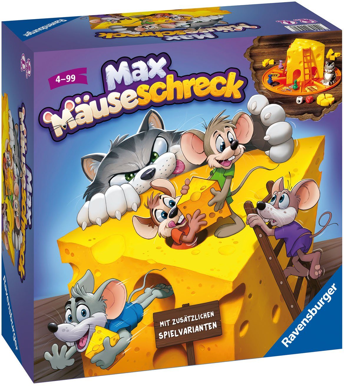 Ravensburger Spiel Max Mäuseschreck, Aktionsspiel, Made in Germany