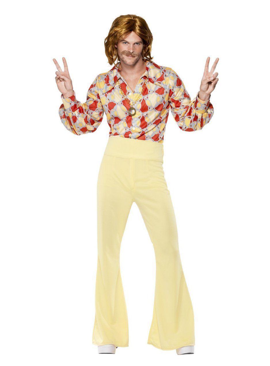 Smiffys Kostüm Groovy Dancer, Stilechtes Kostüm aus Zeiten von Love, Peace and Harmony