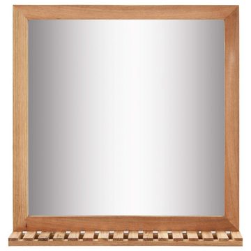 furnicato Wandspiegel Badezimmerspiegel 60×12×62 cm Walnuss Massivholz