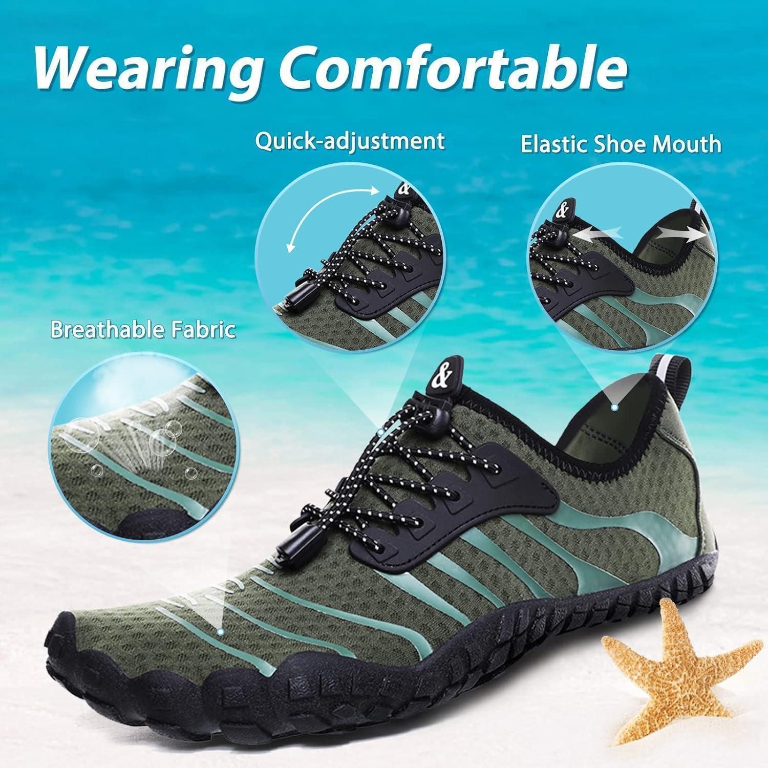 LuxusKollektion Wasserschuhe Strandschuhe Badeschuhe Poolschuhe Unisex 40 EU Grün Wasserschuh