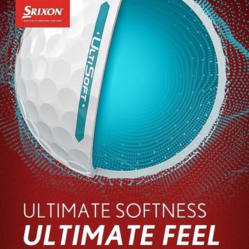 Srixon Golfball Aktion: Srixon UltiSoft PureWhite Golfbälle DoppelPack 2 Dutzend / 24, Doppelpack (2 Dutzend)