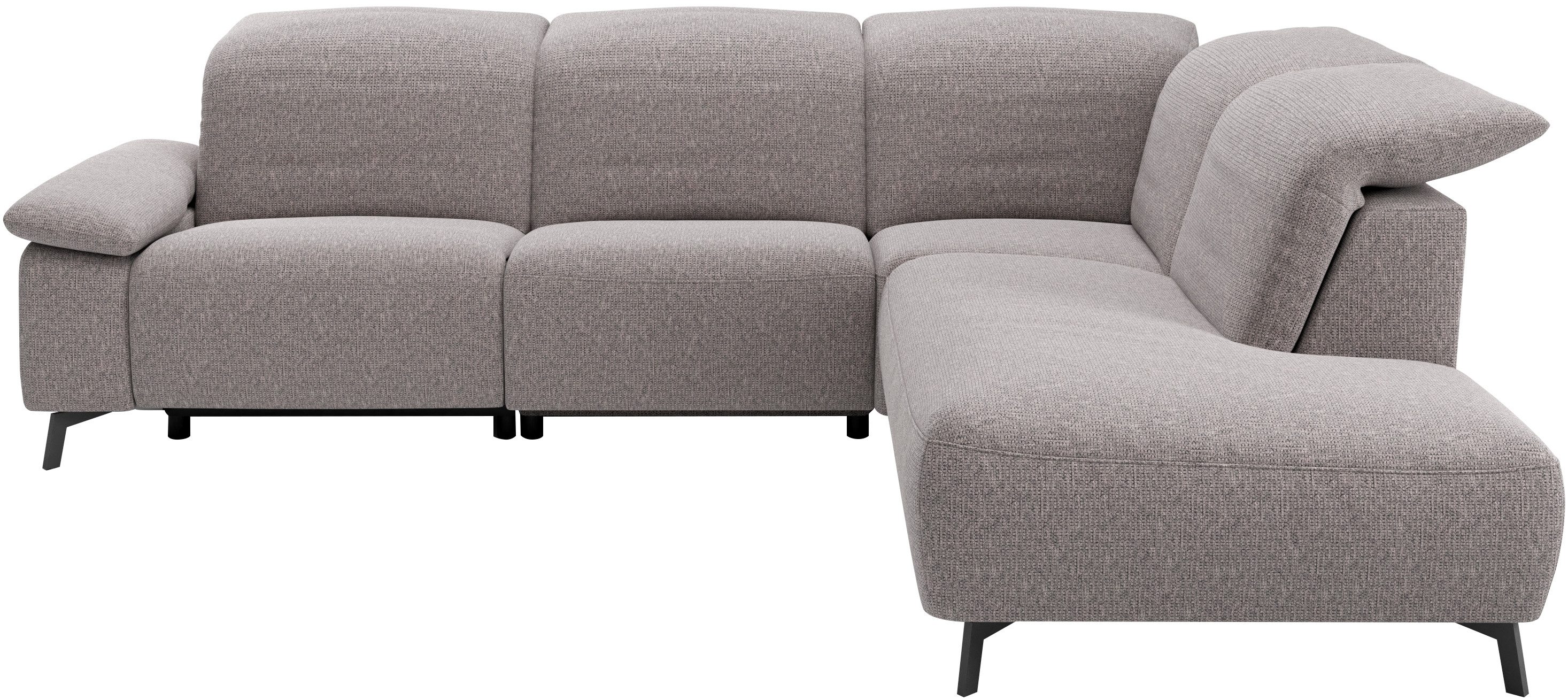 Musterring Ecksofa MR 370, intelligenter Komfort im modernen Design, Optionale Relaxfunktion, flexible Kopfteile & klappbare Armlehnen