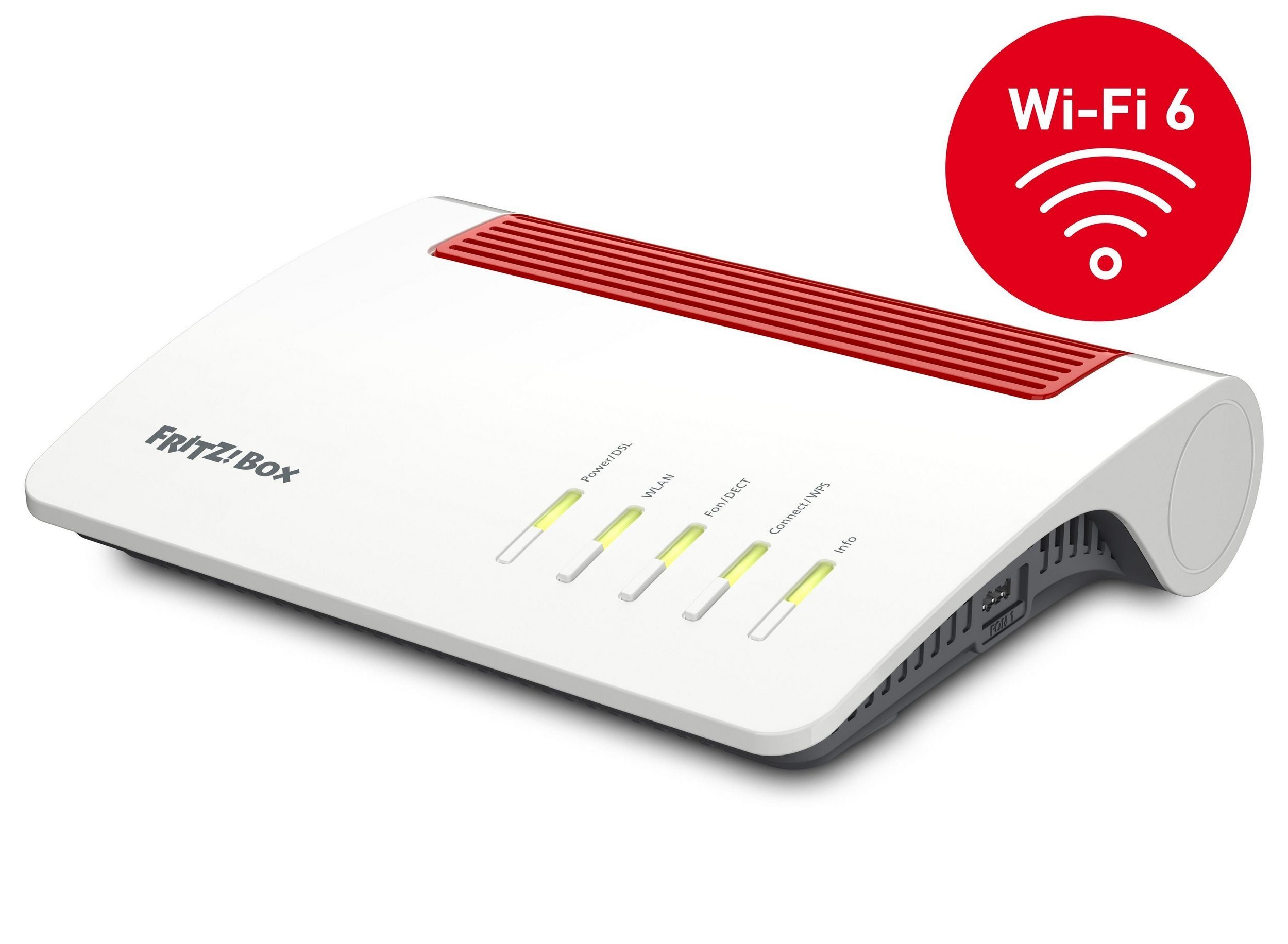Fritz! FRITZ!Box 7590 AX mit Integriertes Modem (OHNE ISDN-Anschluss) WLAN-Router