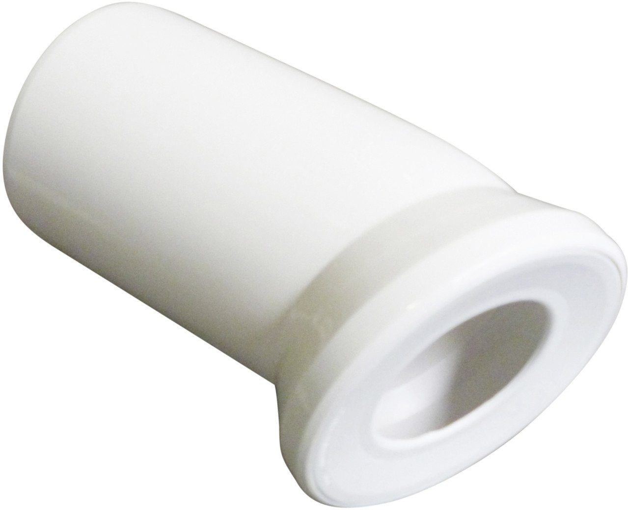 Spülrohr Wisa WC-Anschlußbogen Uni 22° weiß, 15 cm