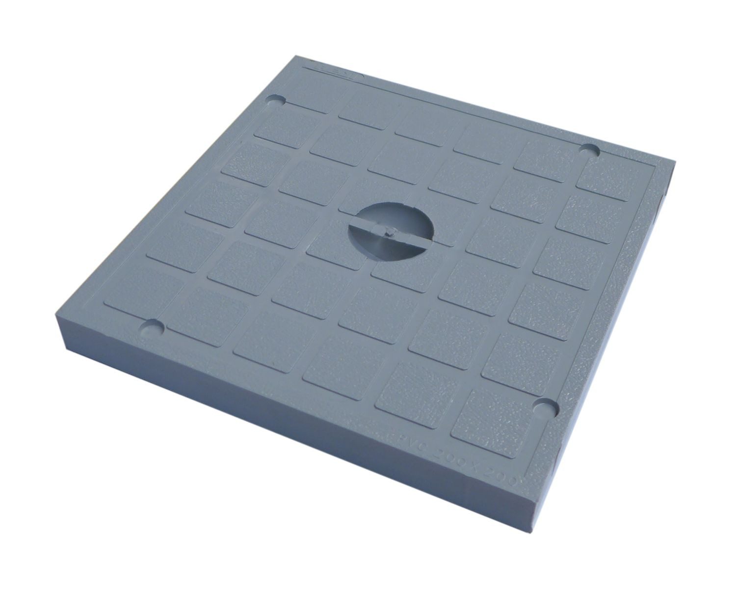 Marley Deutschland GmbH Erdschacht Kunststoff Schachtdeckel für Einlaufschacht Rahmen Nennmaß: 200x200mm, 20x20x2 cm, 1-St., stabil, begehbar, laugen- und säurebeständig