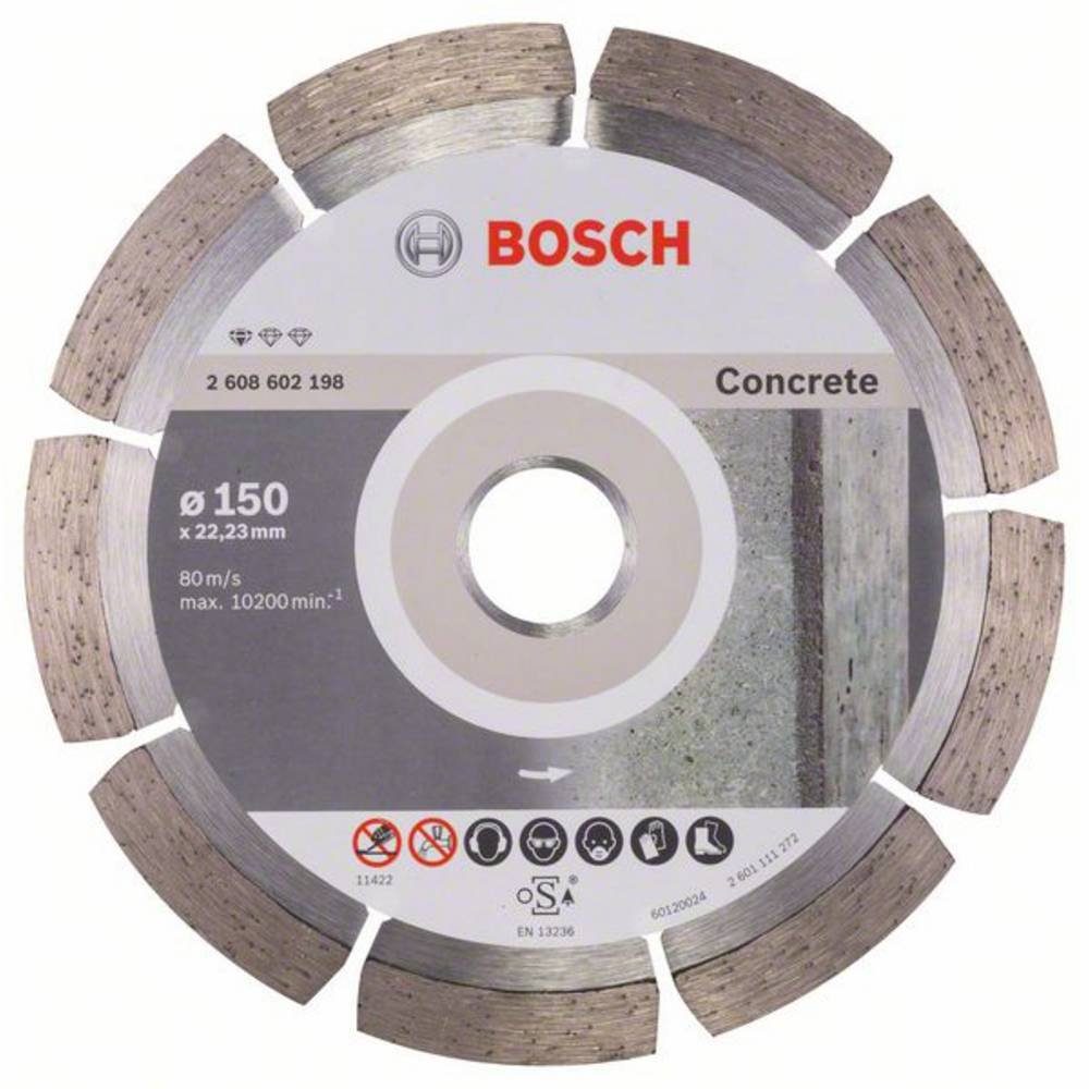 BOSCH Diamanttrennscheibe Diamanttrennscheibe Standard for Concrete, 150 x | Trennscheiben