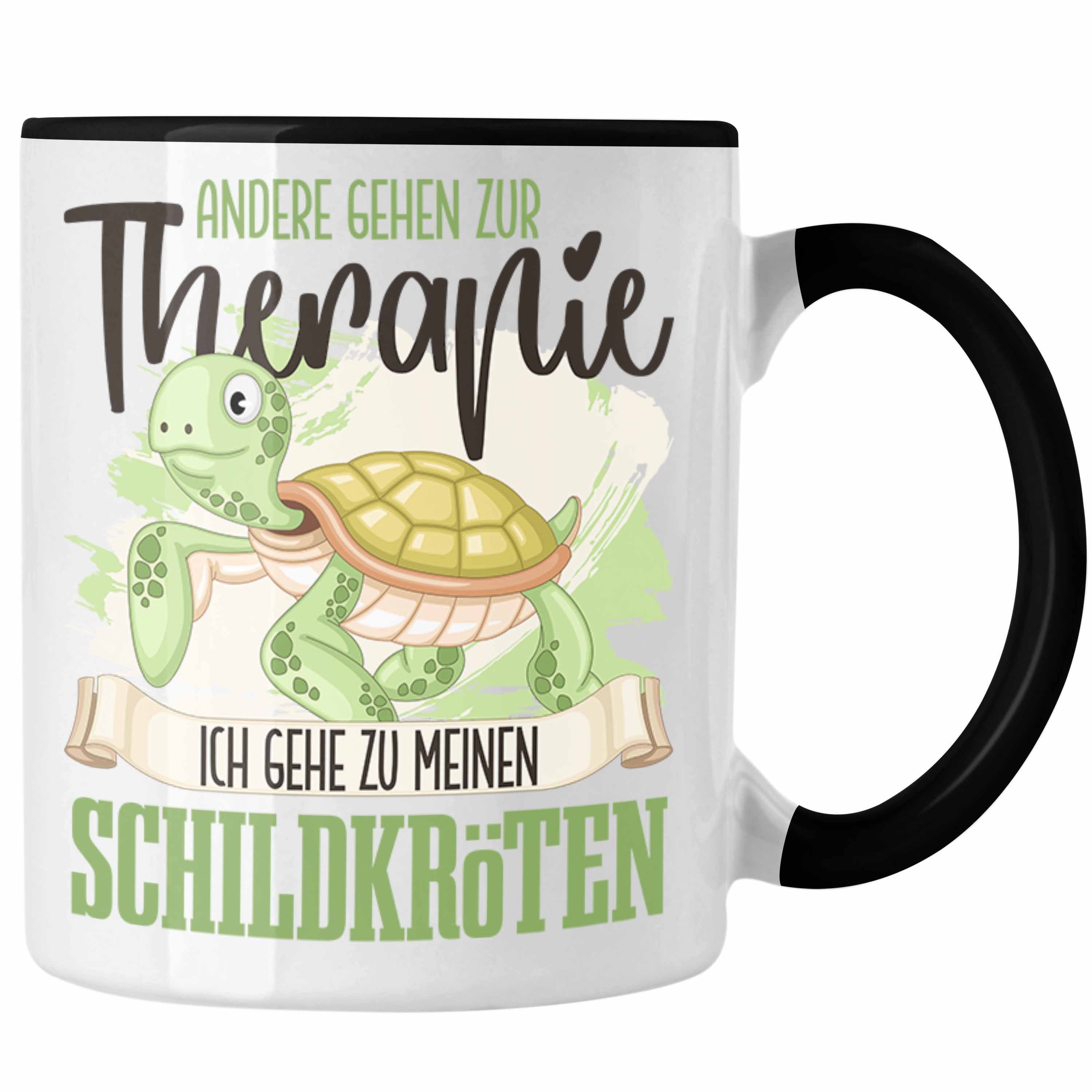 Tasse The Trendation Tasse für - Geschenk Besitzer Schildkröten Trendation Schwarz Schildkröten