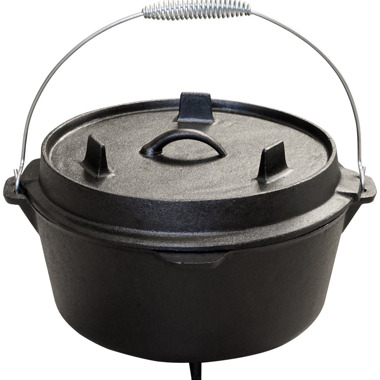 BlueCraft Schmortopf, Gusseisen, Premium Dutch Oven 4.5 qt mit Füßen