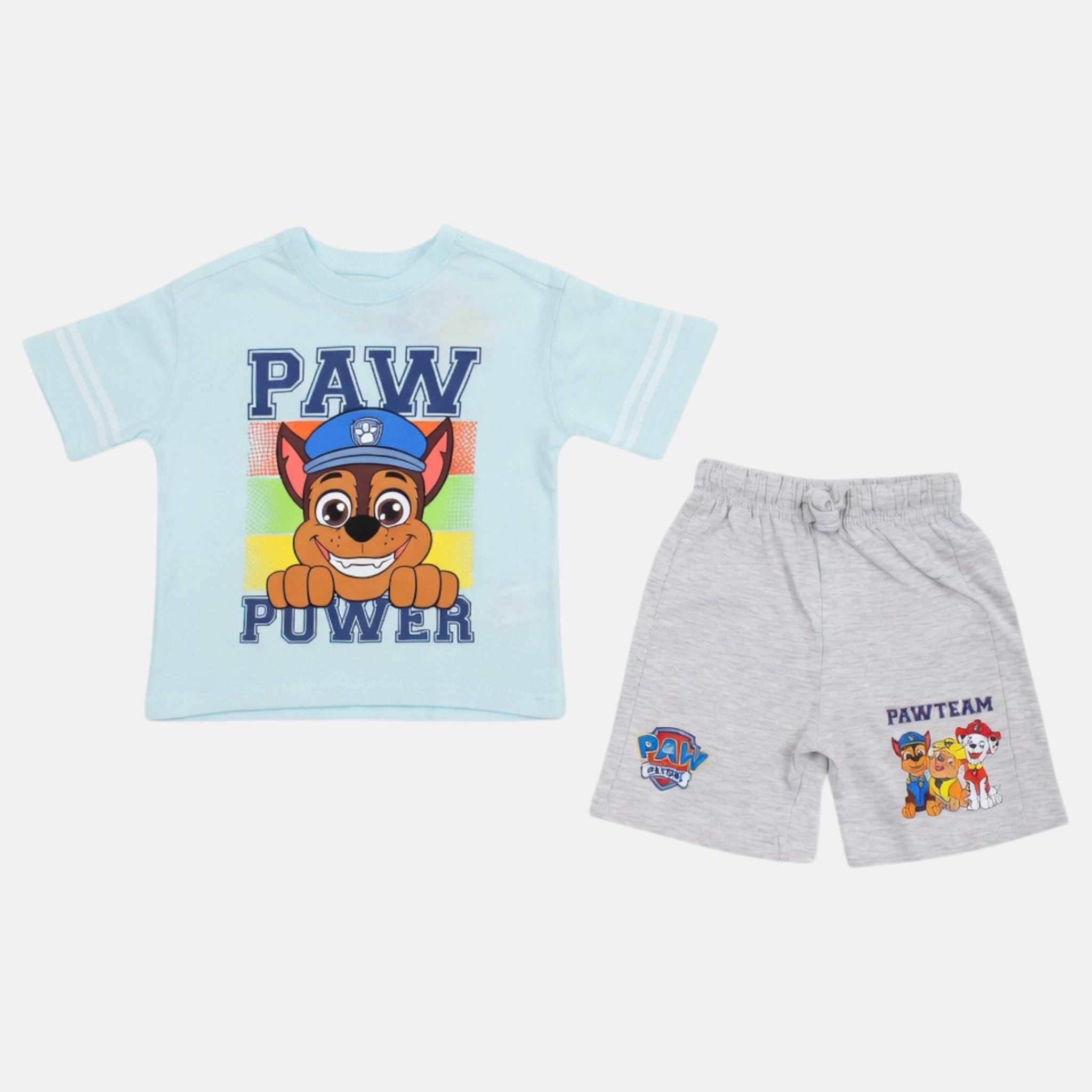 PAW PATROL Shirt & Shorts Paw Patrol Sommerset Jungen T-Shirt & Shorts 2-teilig 3–8 Jahre (Set, Jungen kurze Sommer Hose + T-Shirt) Jungen Sommerset Shorts kurze Hose + Shirt