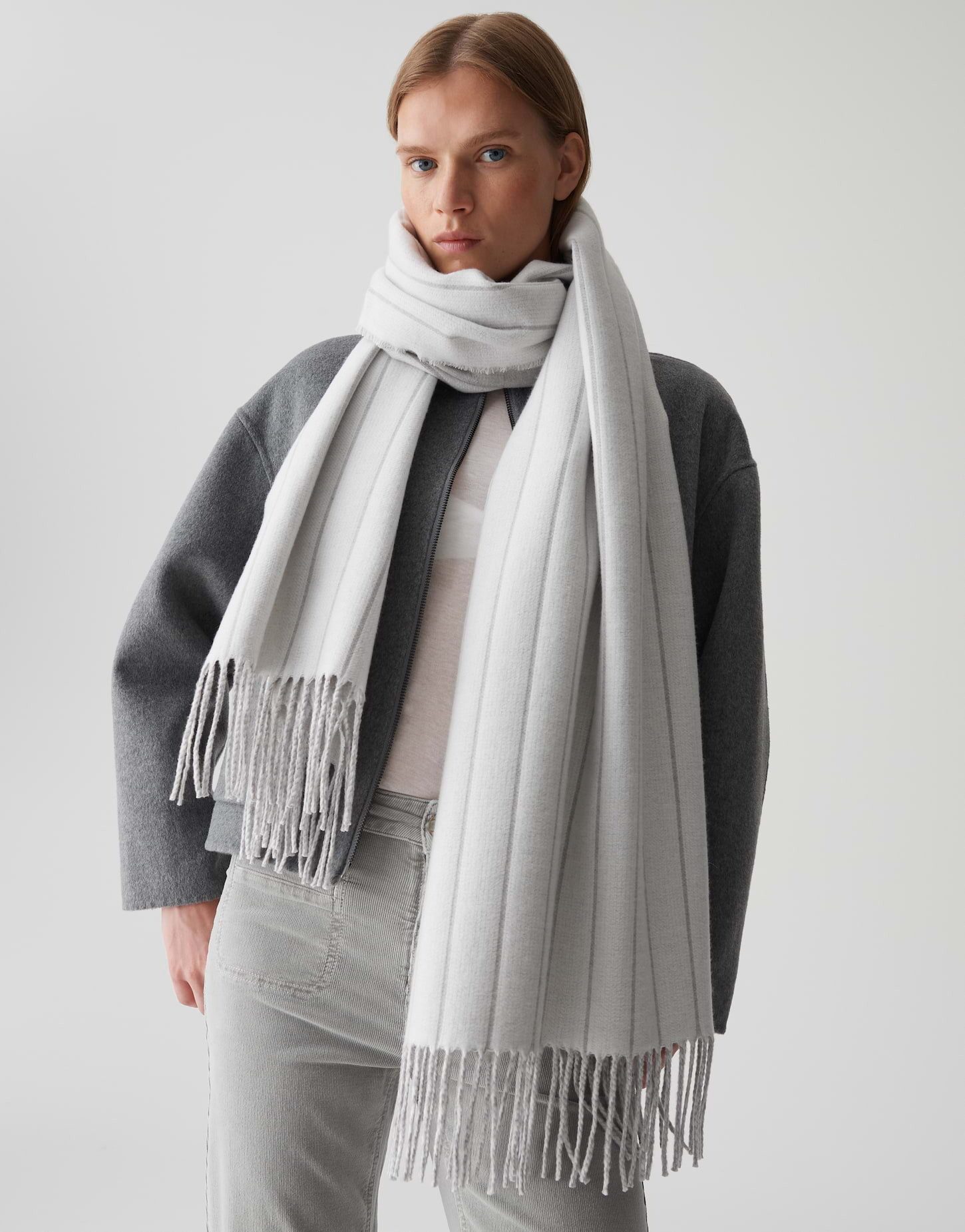 OPUS PANTS Modeschal ARIVANE im Streifendesign, günstig online kaufen