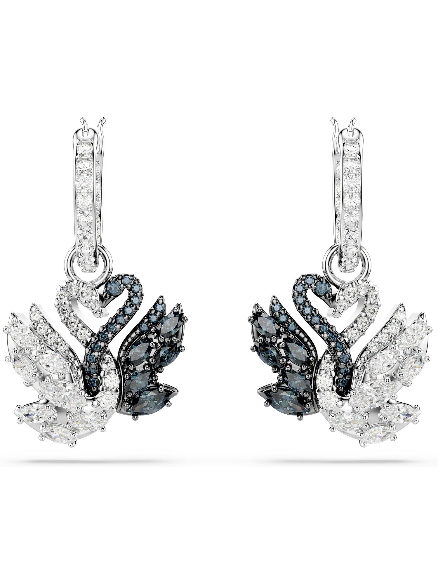 Swarovski Paar Сережки-кільця Swarovski Damen-Creolen Metall Swarovski-Kristall (Paar), Swan