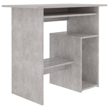 furnicato Schreibtisch Betongrau 80x45x74 cm Holzwerkstoff