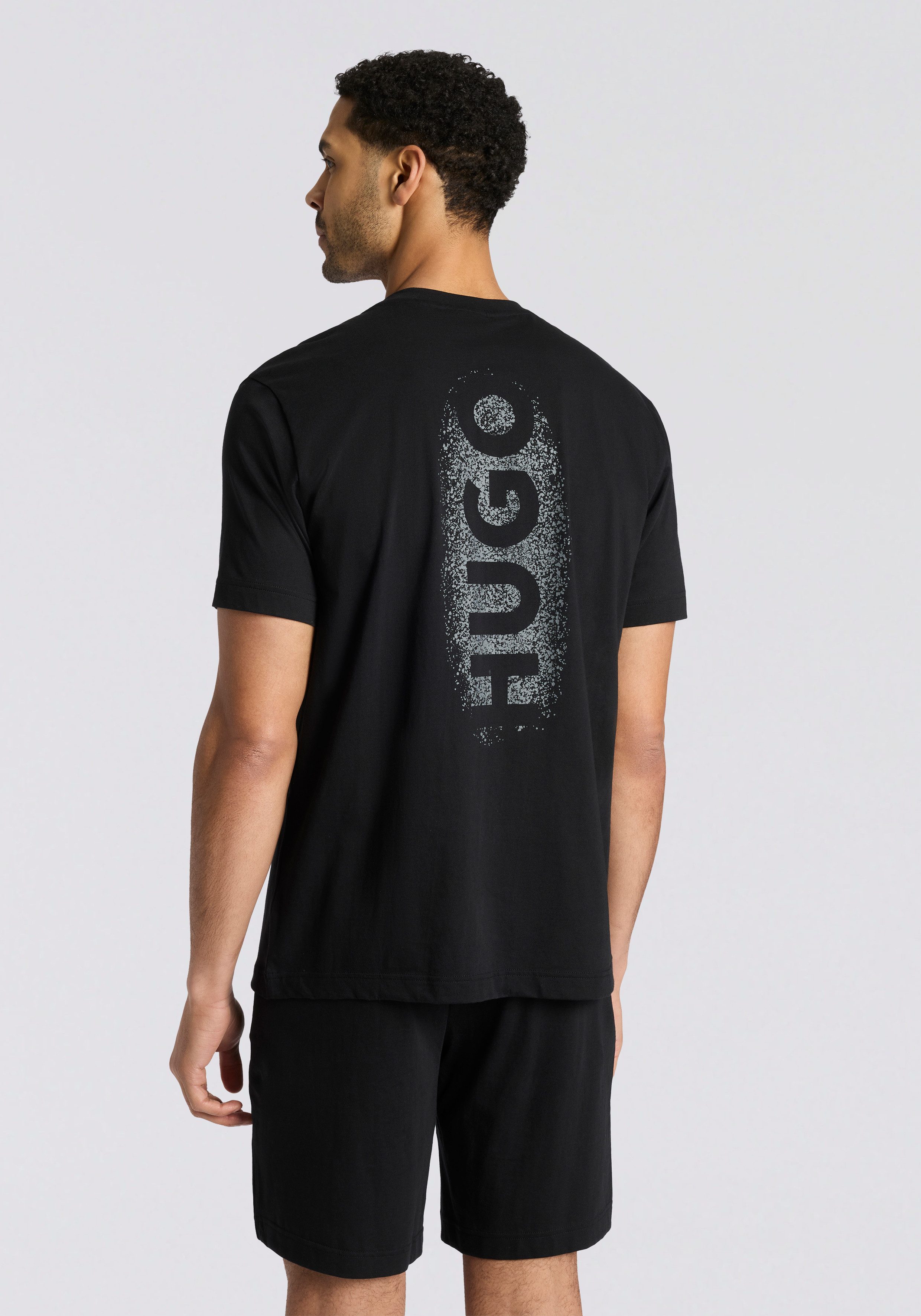HUGO Kurzarmshirt SPRAY Pyjama-Oberteil, relaxed fit