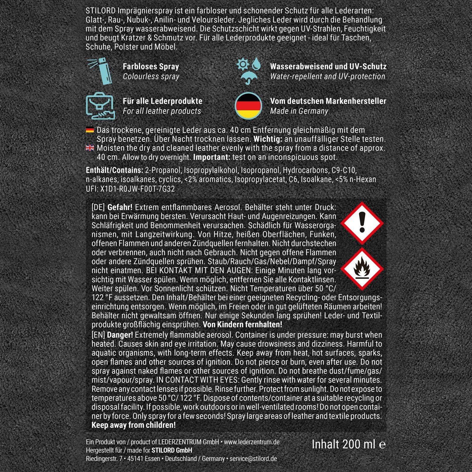 STILORD Geldbörse Lederpflege Set für Reinigung und Imprägnierung