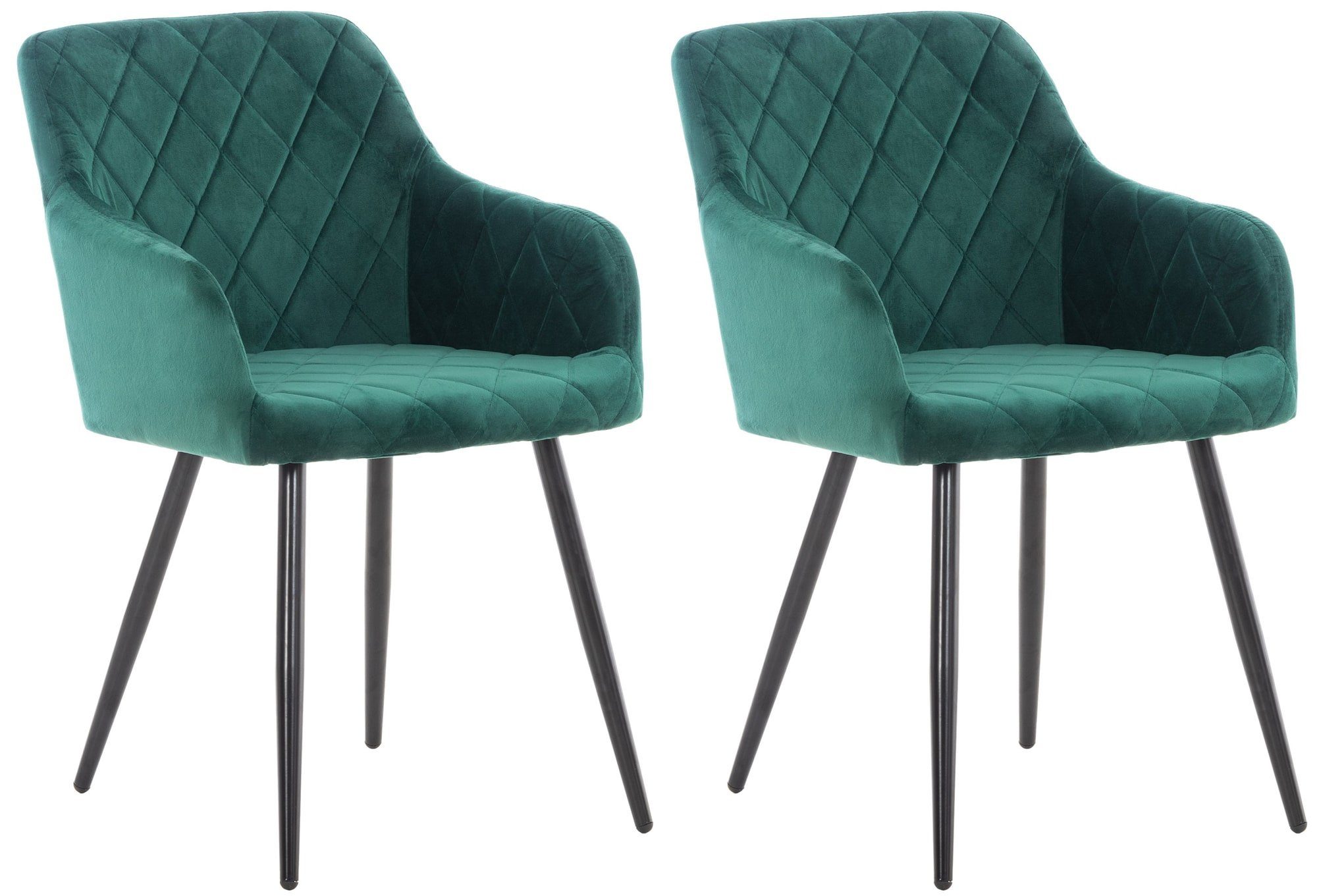 CLP Esszimmerstuhl Shila (2er Set), Samt günstig online kaufen