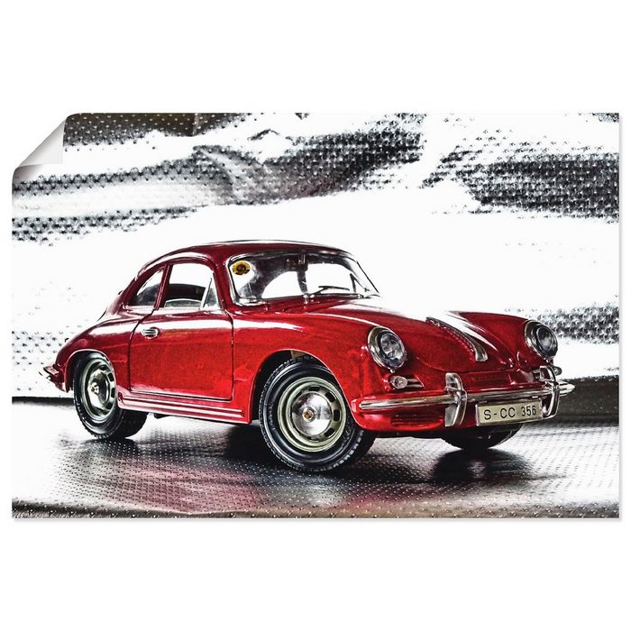 Artland Wandbild Klassiker - Der Porsche 356 Auto (1 St) als Alubild Leinwandbild Wandaufkleber oder Poster in versch. Größen
