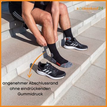 sockenkauf24 Sportsocken 3 Paar Damen & Herren Funktionssocken (43-46, Grau) Laufsocken Wandersocken Stoßabfedernd - 16101 WP