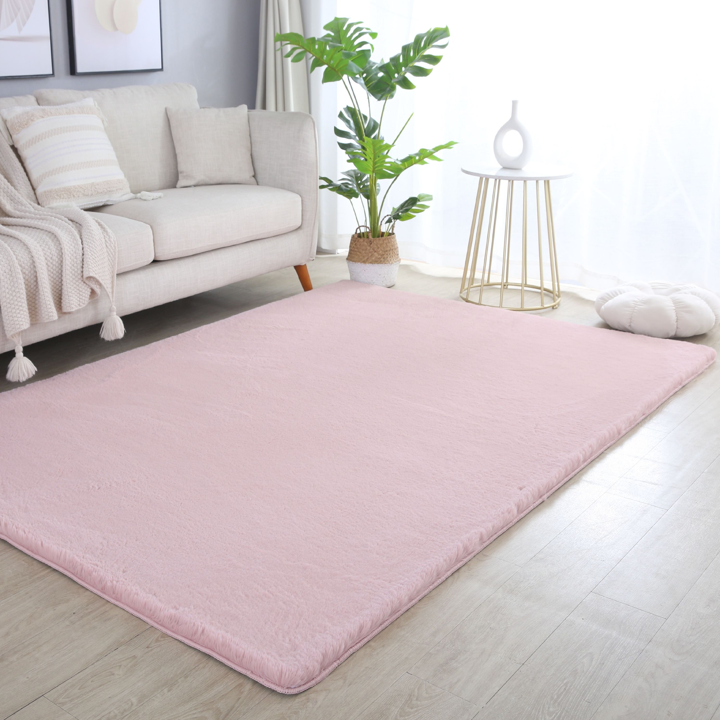 Hochflor-Teppich Unicolor - Einfarbig