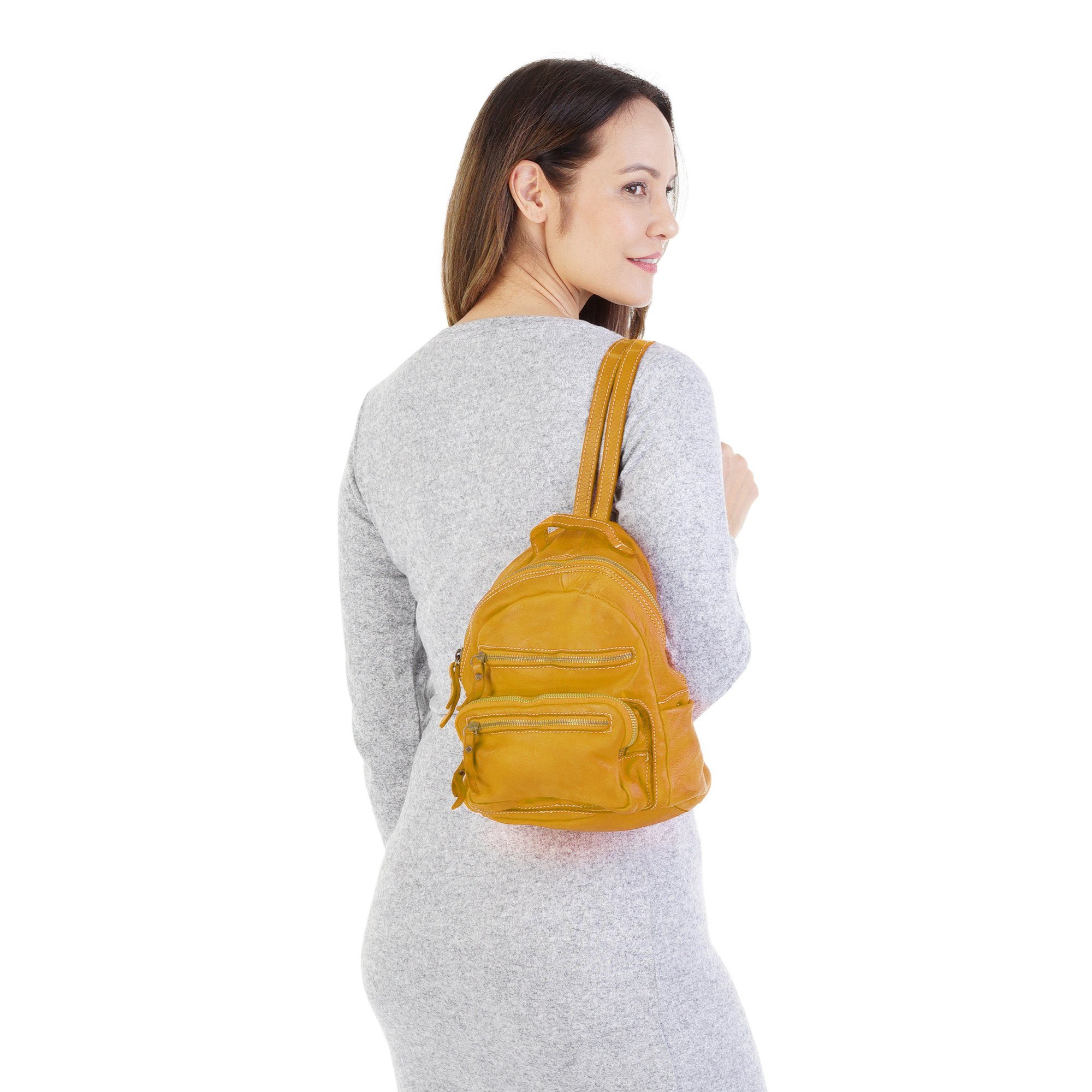 Cluty Cityrucksack, echt Leder, Made in günstig online kaufen