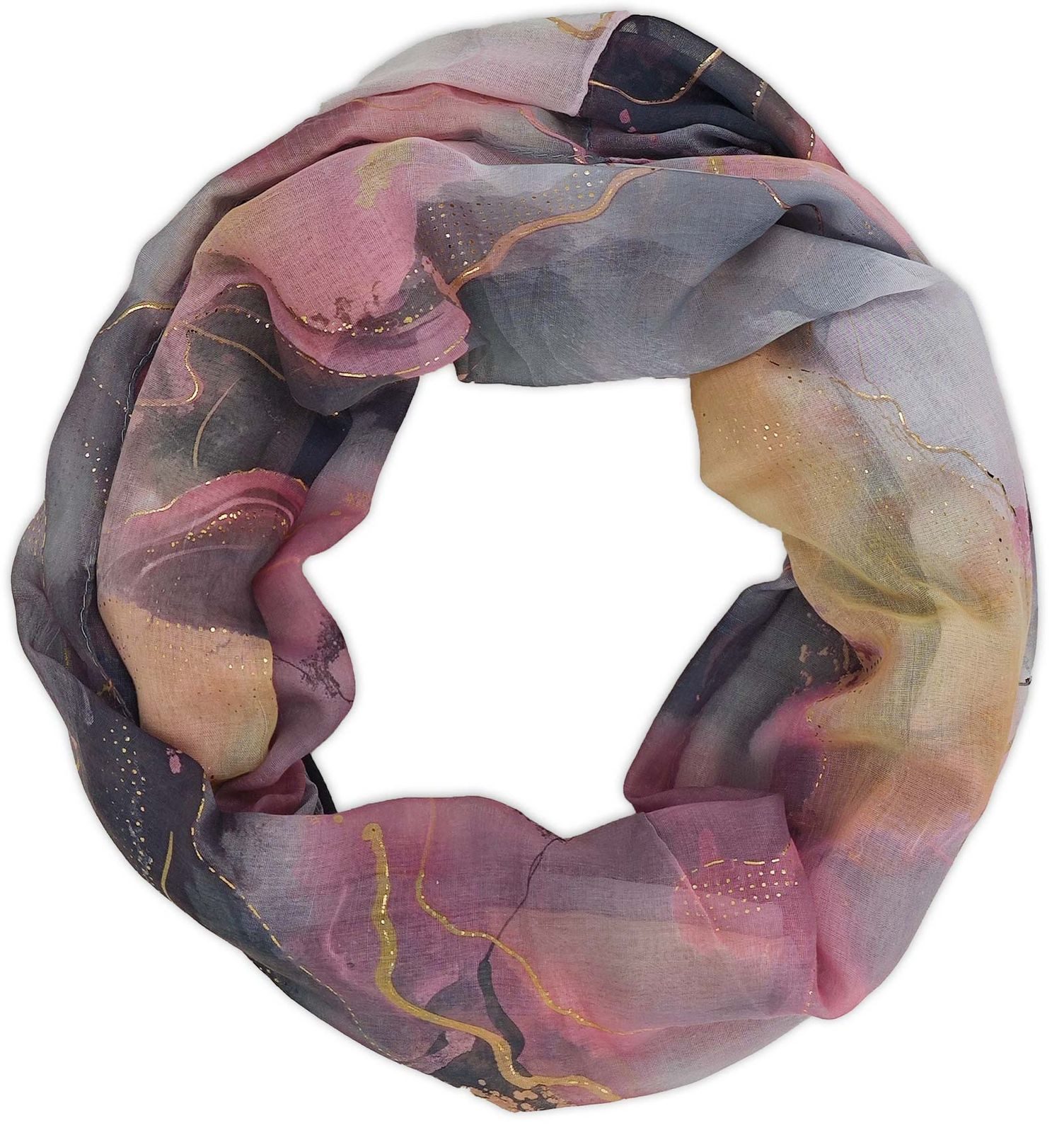 styleBREAKER Loop Loop Aquarell Glow Metallic Akzente, (1-St) günstig online kaufen