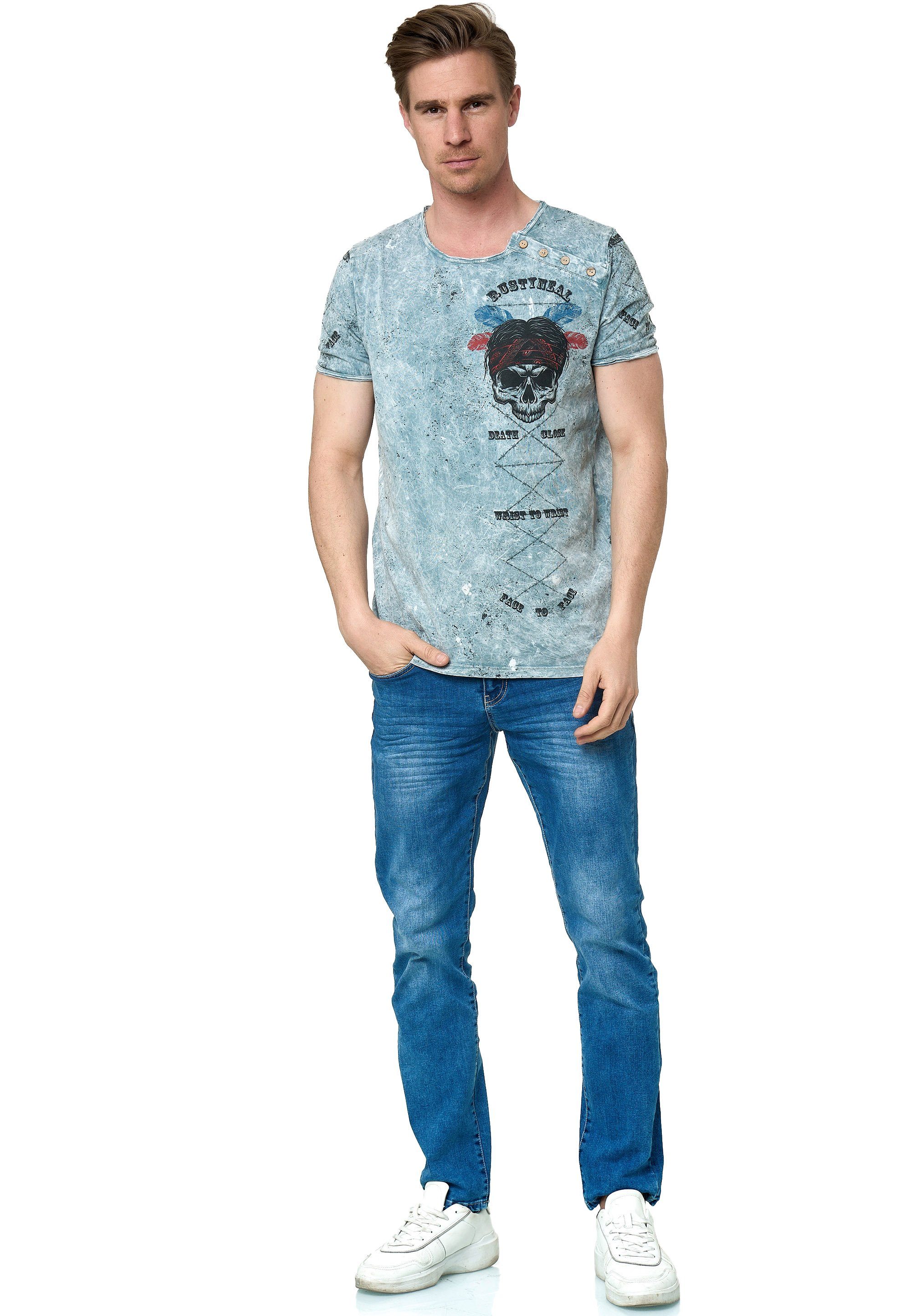 Rusty Neal T-Shirt mit verwaschenem Print