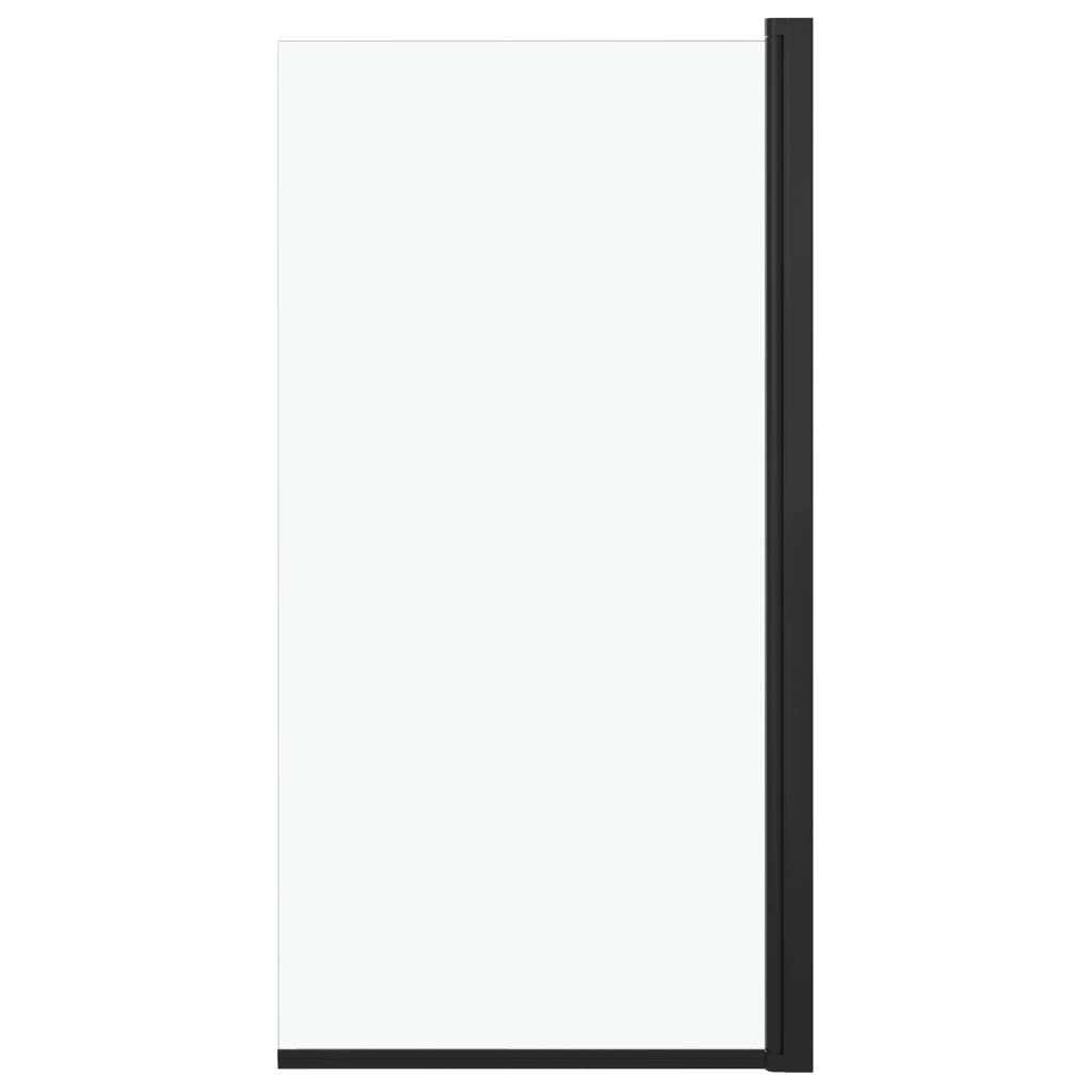 Duschwand Duschkabine ESG 68x130 cm Schwarz