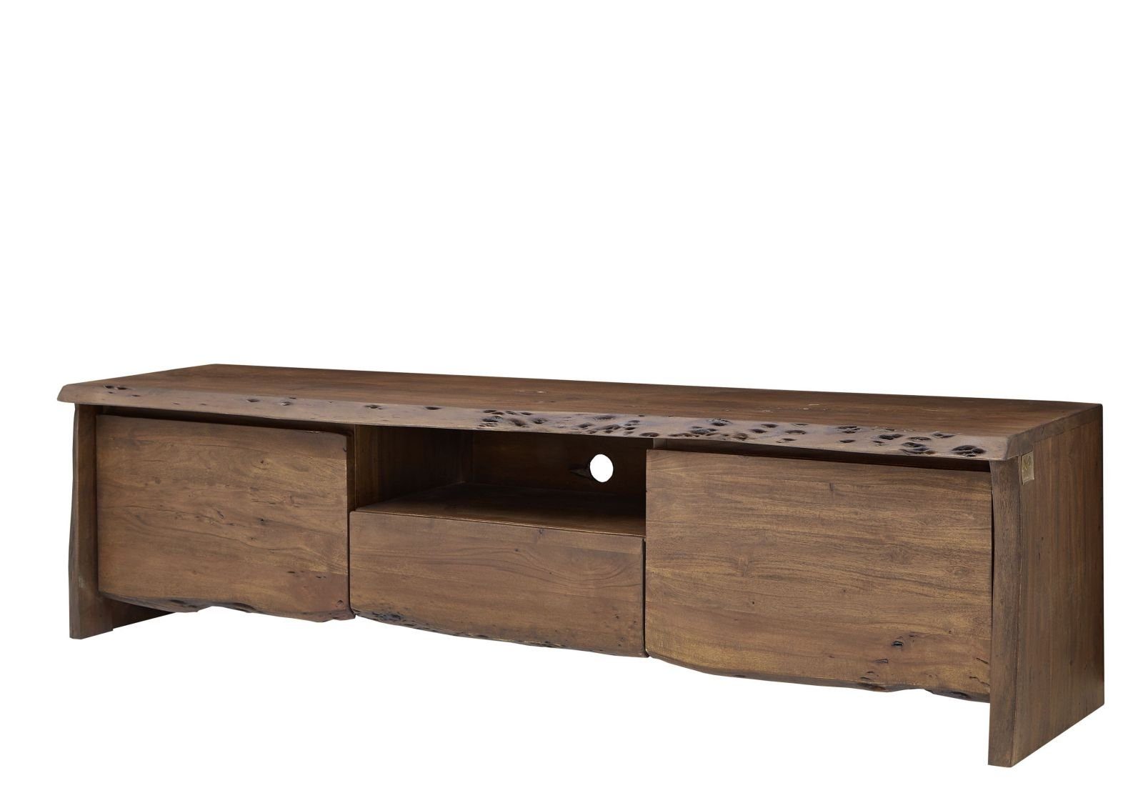 Massivmoebel24 TV-Board (Massivholz), TV-Board Akazie 191x45x50 braun lackiert PURE ACACIA #802