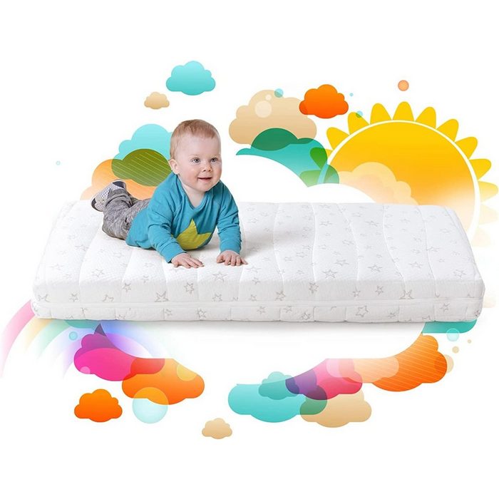 Babymatratze Babymatratze 60x120 für Babybett & Kinderbett Weiche & Harte Seite Vitapur
