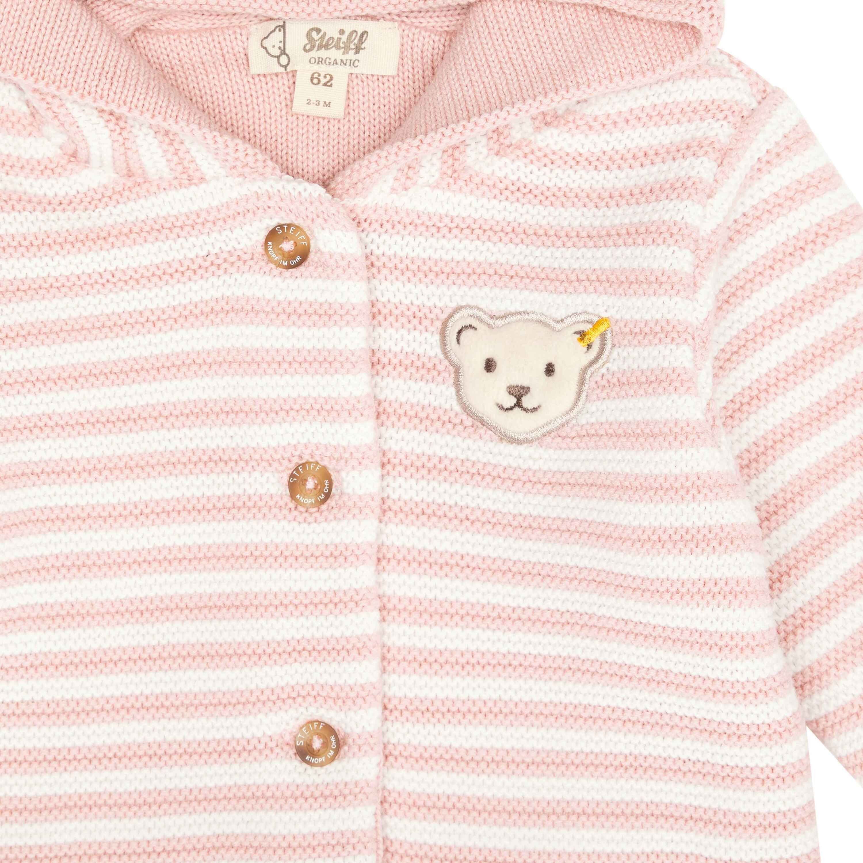 Steiff Strickjacke Strickjacke GOTS Baby Wellness, gefüttert