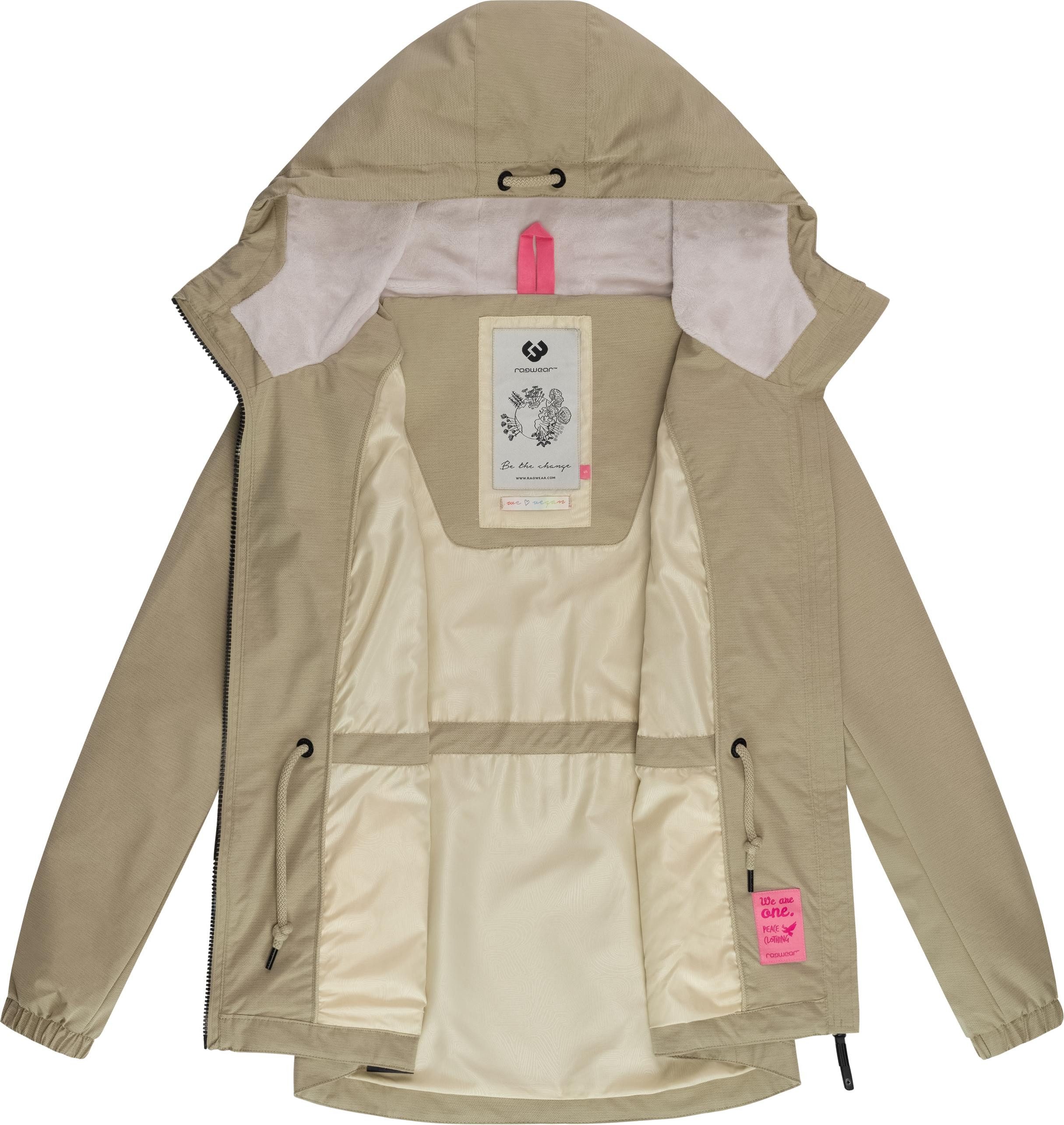 Ragwear Outdoorjacke Dankka Tech Stylische Damen Übergangsjacke aus wasserdichtem Material – Bild 5 von 5