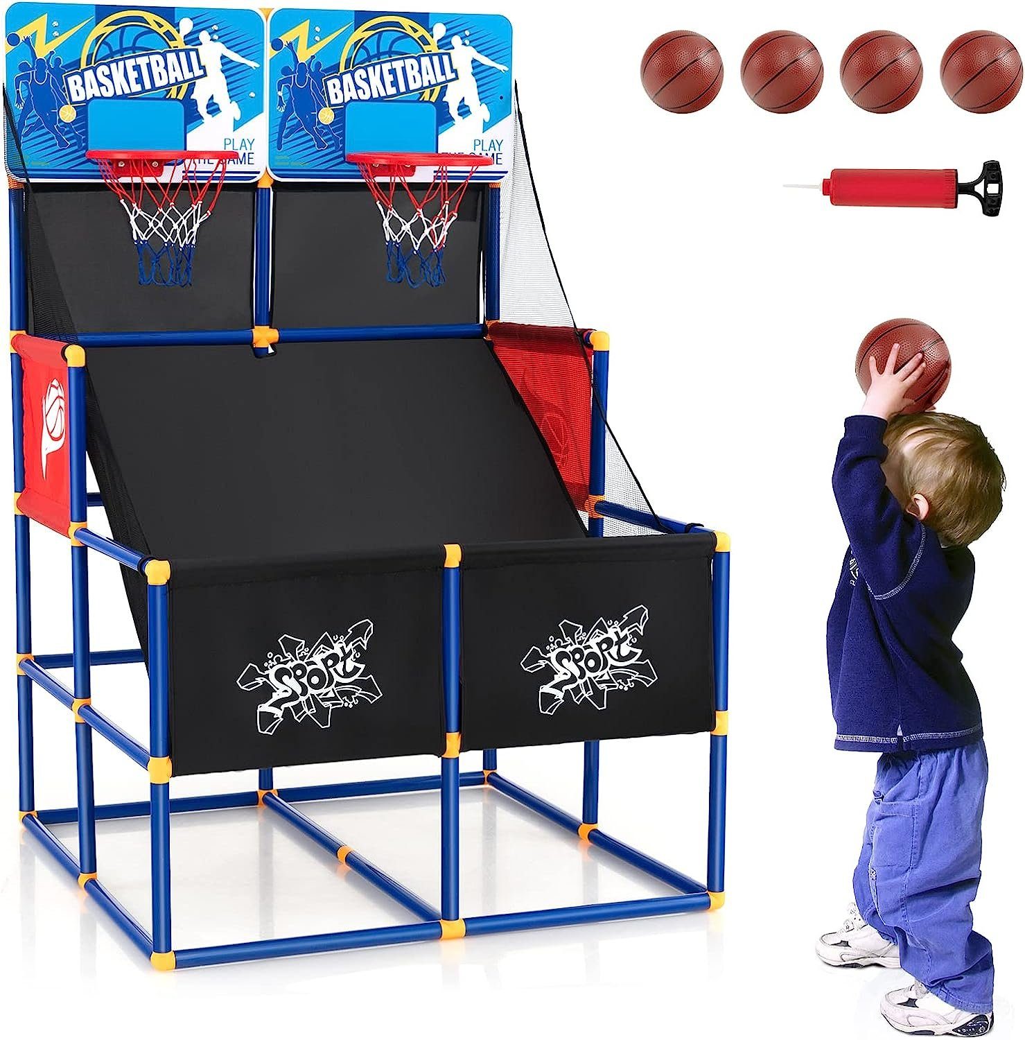 Basketballspiel (Set), Kinder KOMFOTTEU Basketballkorb für