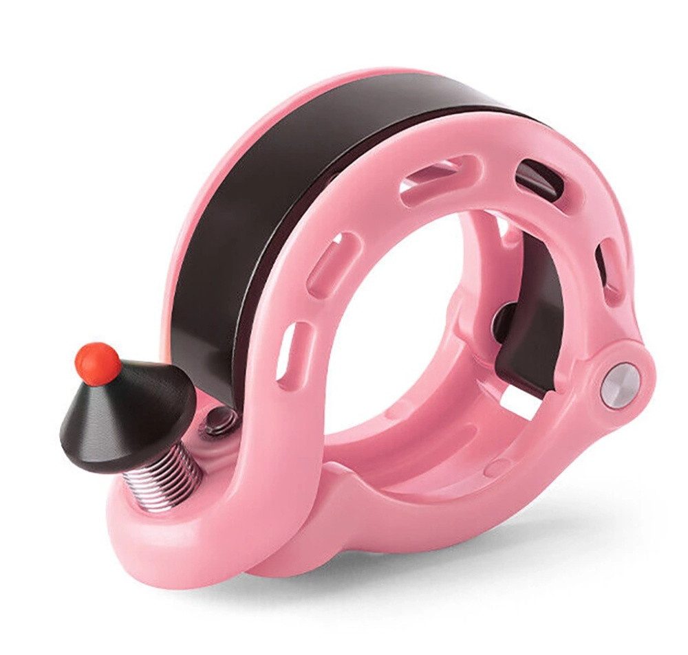 ROCKBROS Fahrradklingel Q - Klingel – Laut, Kompakt, Langlebig & PINK, 100 dB Sicherheit