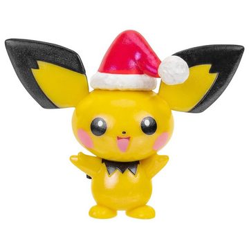 Jazwares Adventskalender Pokémon – Adventskalender Happy Holidays, Kalender mit Pokémon Sammelfiguren in weihnachtlicher Aufmachung